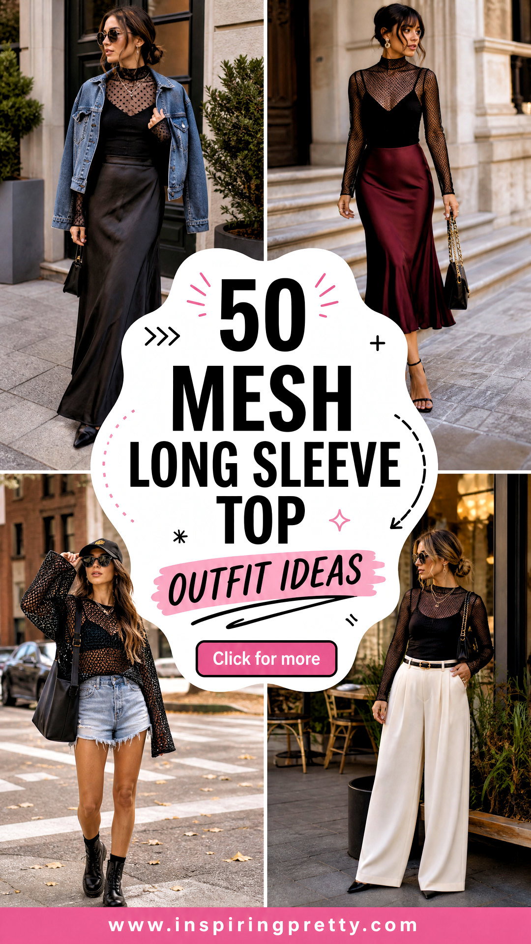50 Mesh Long Sleeve Top Outfit Ideas Chic Looks for Fall - 50 Mesh Long Sleeve Top Outfit Ideas: Chic Looks for Fall