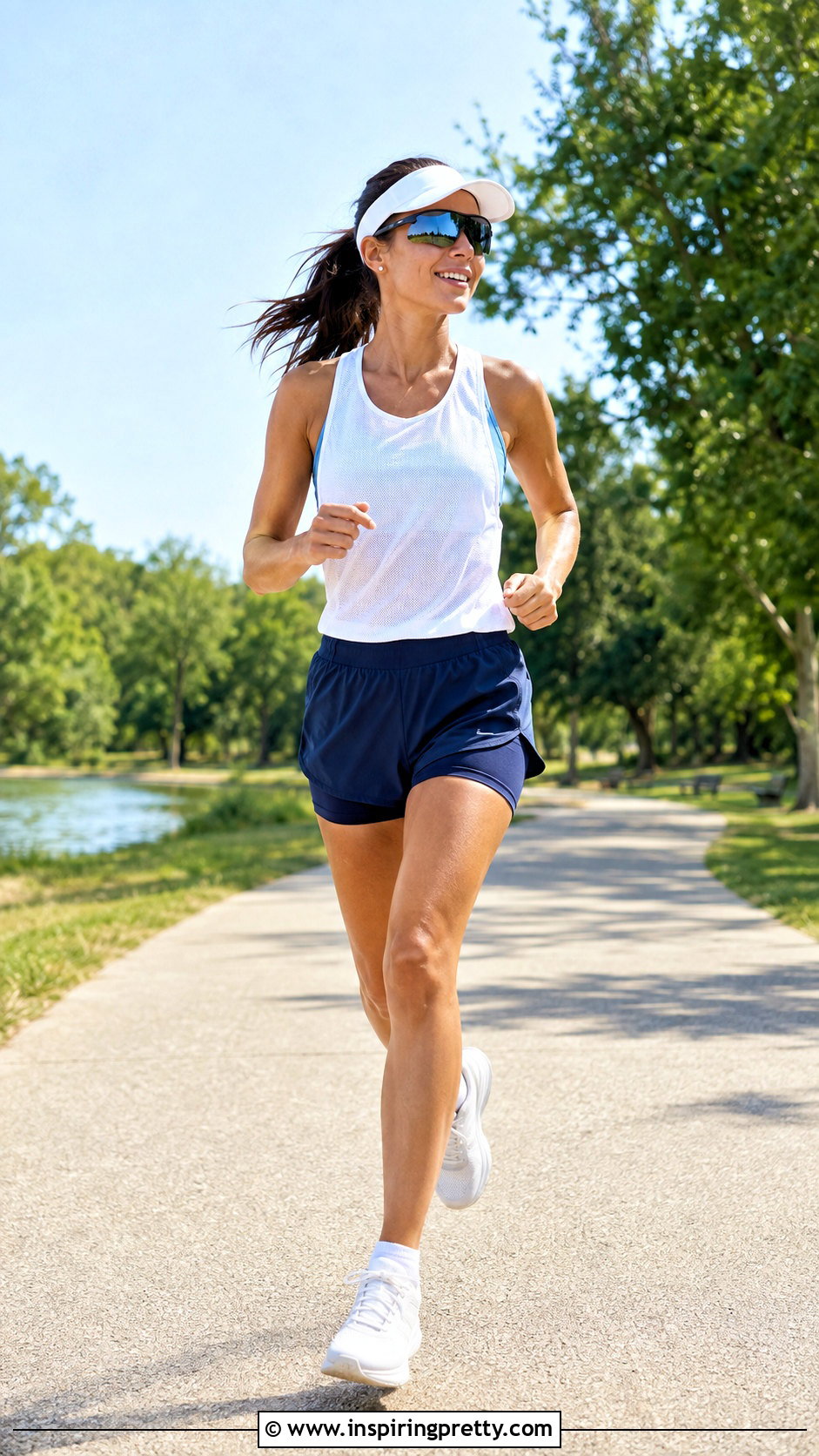 Mesh Running Tank With Two In One Shorts - 25 mesh running top outfit ideas