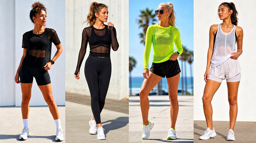 25 Mesh Running Top Outfit Ideas for Cool Sporty Style