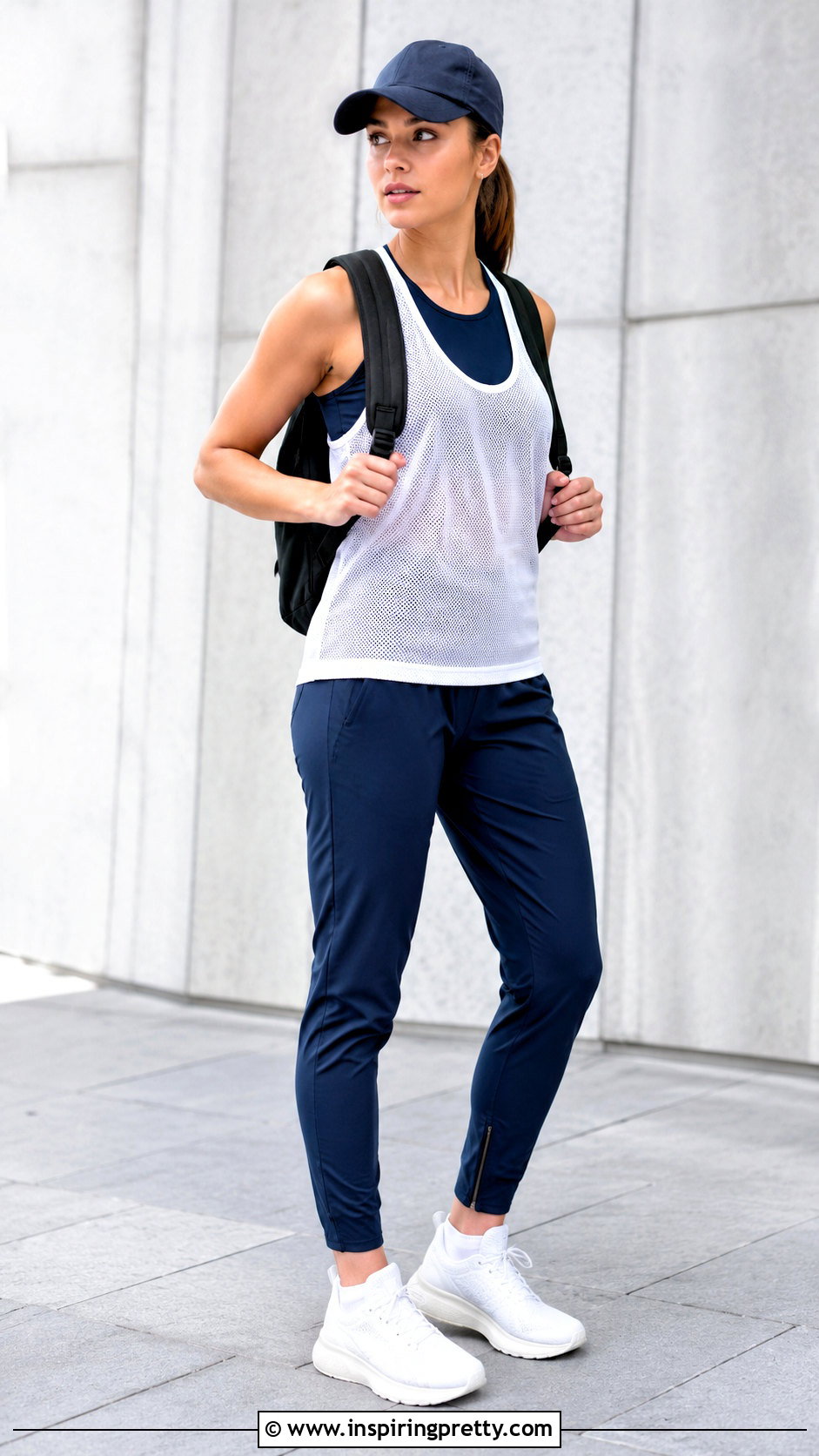 Mesh Running Top With Track Pants - 25 mesh running top outfit ideas