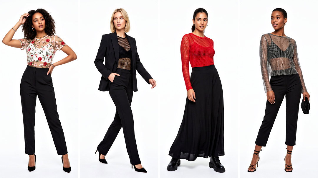 20 Mesh Top Dress to Impress Ideas for Glamorous Game Looks
