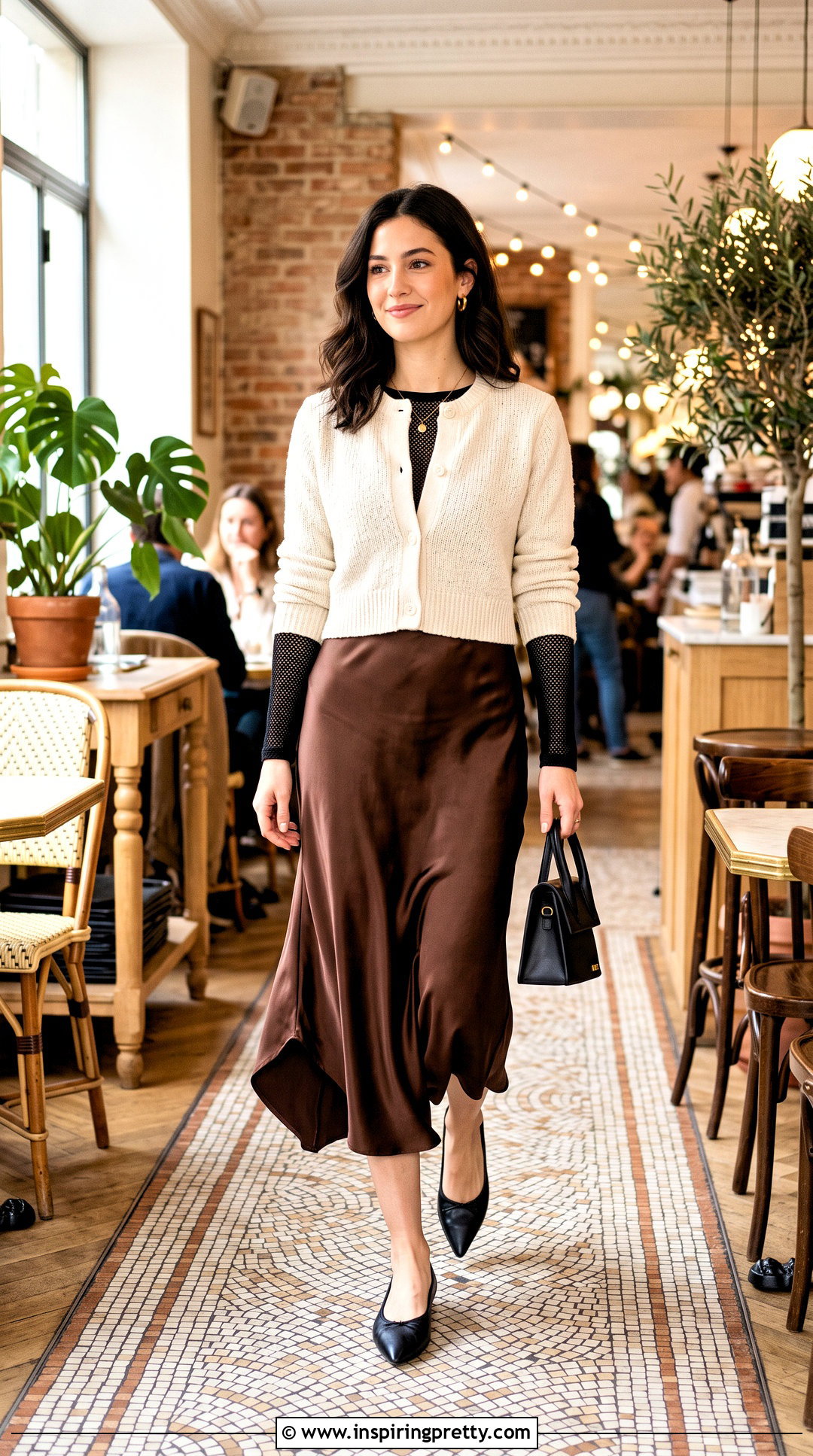 Mesh Top With Cardigan And Midi Skirt - 50 mesh top outfit classy ideas