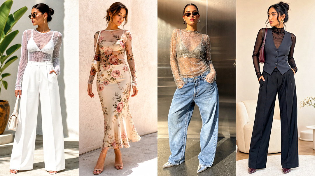 50 Mesh Tops Outfit Ideas Fresh Ways to Style the Sheer Trend