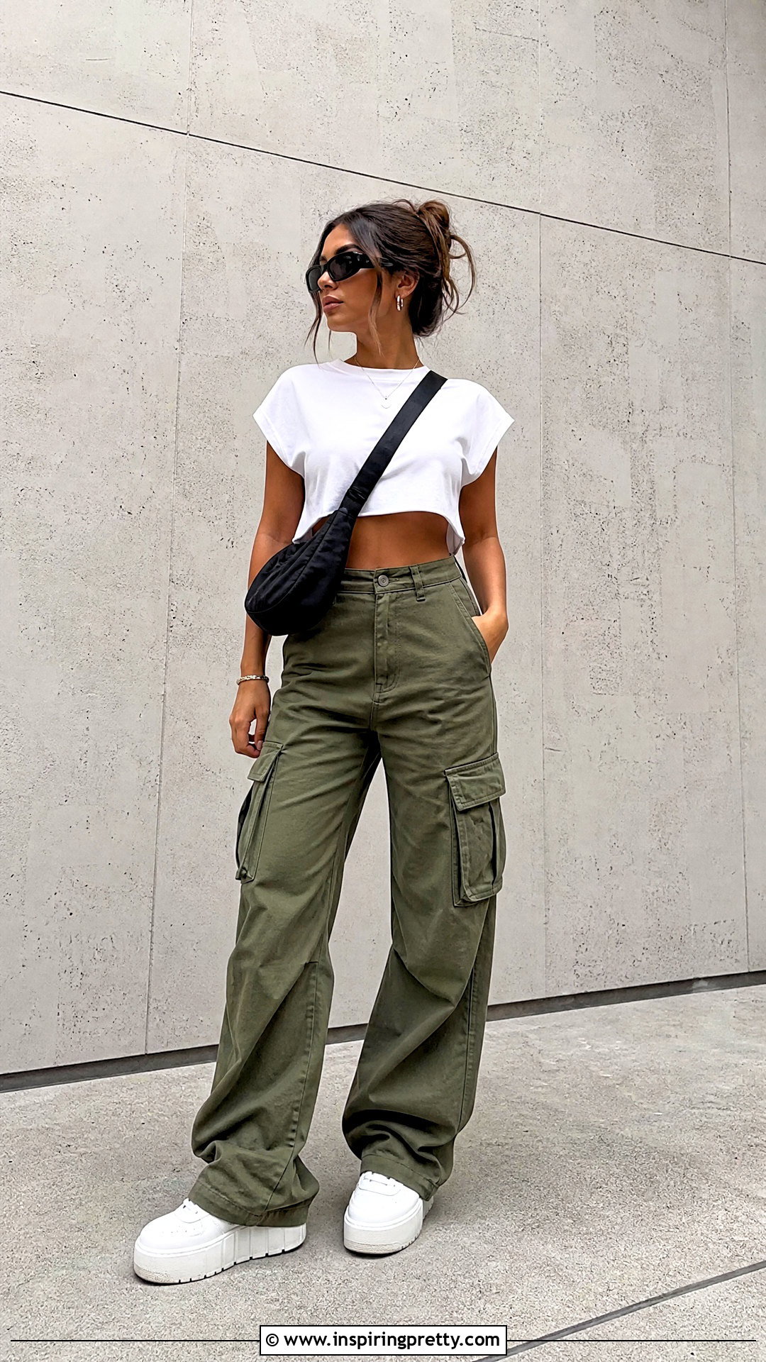 Messy Crop Top With Cargo Pants - 20 Messy Crop Top With Bulk outfit ideas