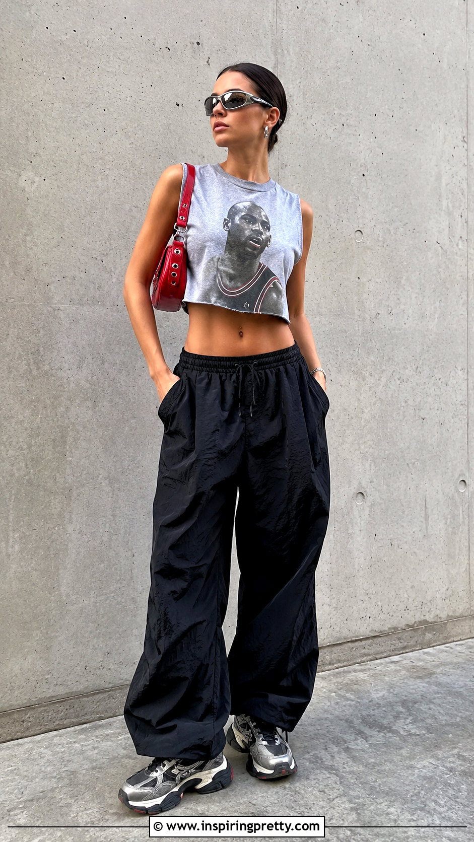 Michael Jordan Tank Top With Parachute Pants - 20 michael jordan tank top outfit ideas
