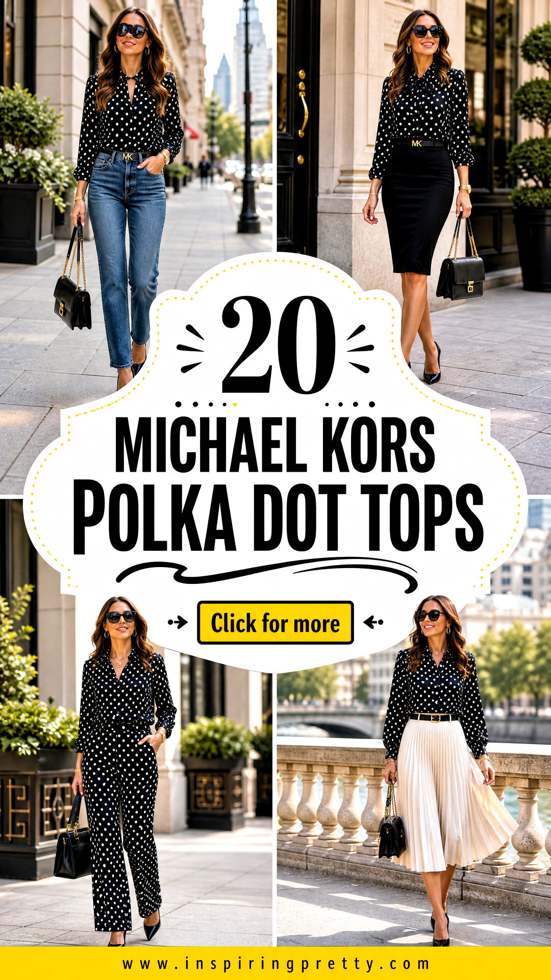 20 Michael Kors Polka Dot Tops for Polished Everyday Style - 20 Michael Kors Polka Dot Tops for Polished Everyday Style