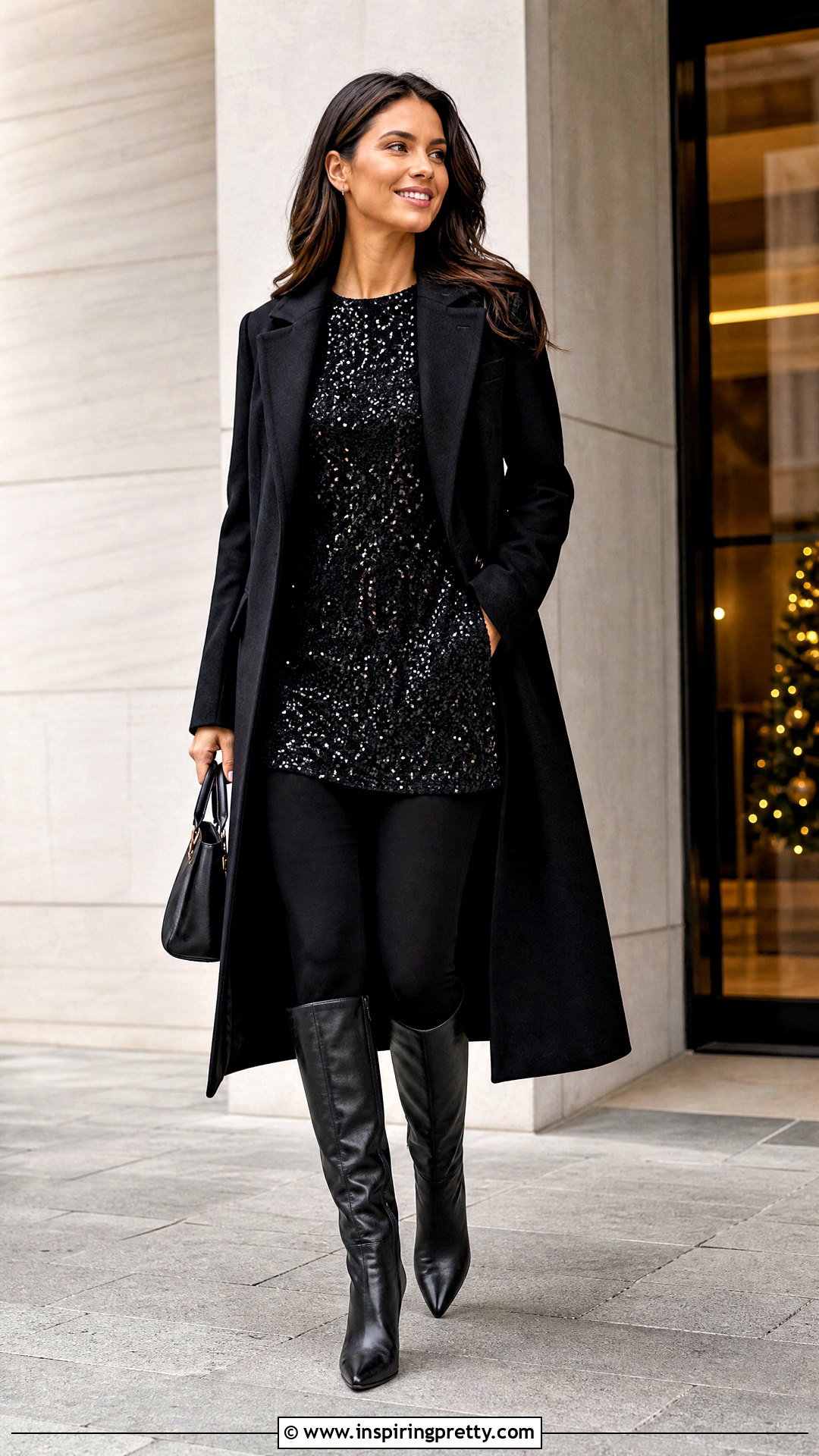 Michael Kors Sequin Tunic With Leggings And Boots - 20 michael kors sequin tops