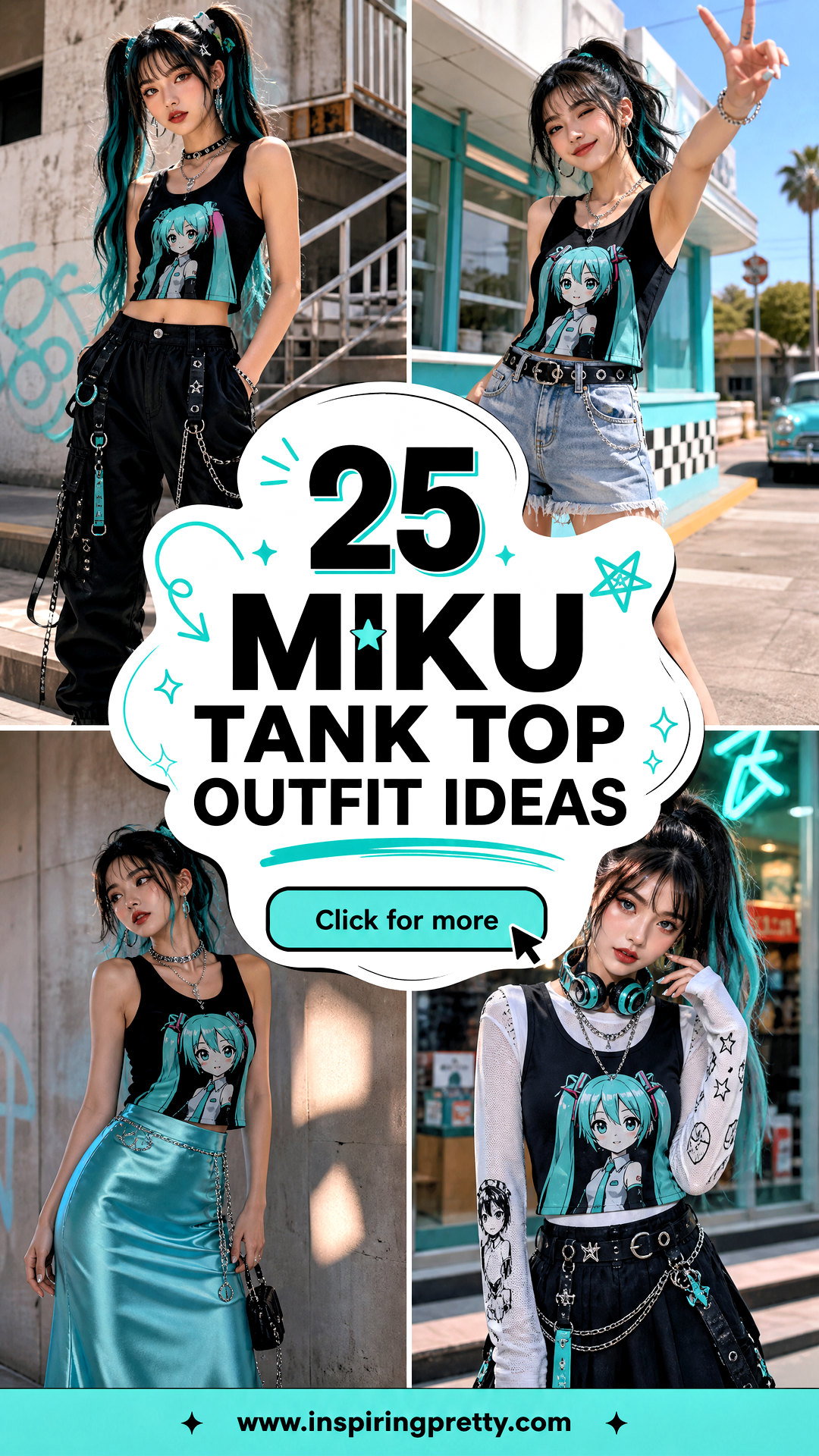 25 Miku Tank Top Outfit Ideas for a Playful Anime Looks - 25 Miku Tank Top Outfit Ideas for a Playful Anime Looks