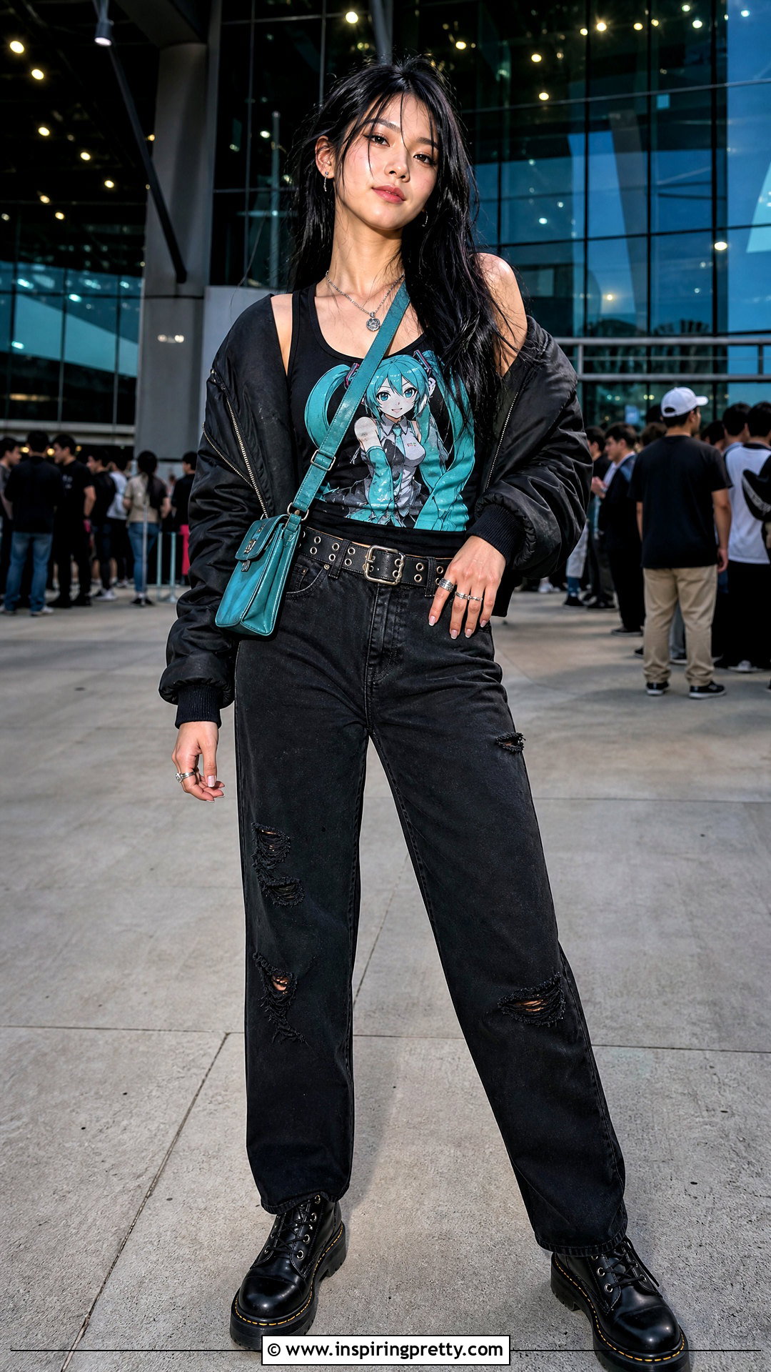 Miku Tank Top With Distressed Jeans - 25 miku tank top outfit ideas
