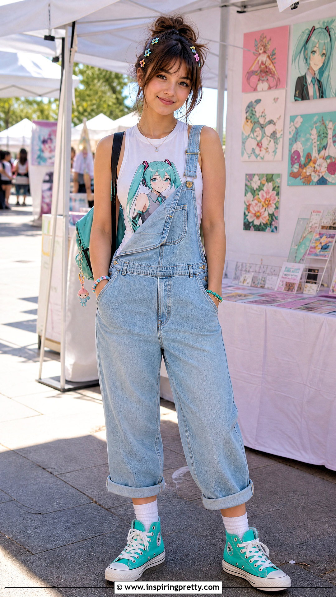 Miku Tank Top With Overalls - 25 miku tank top outfit ideas