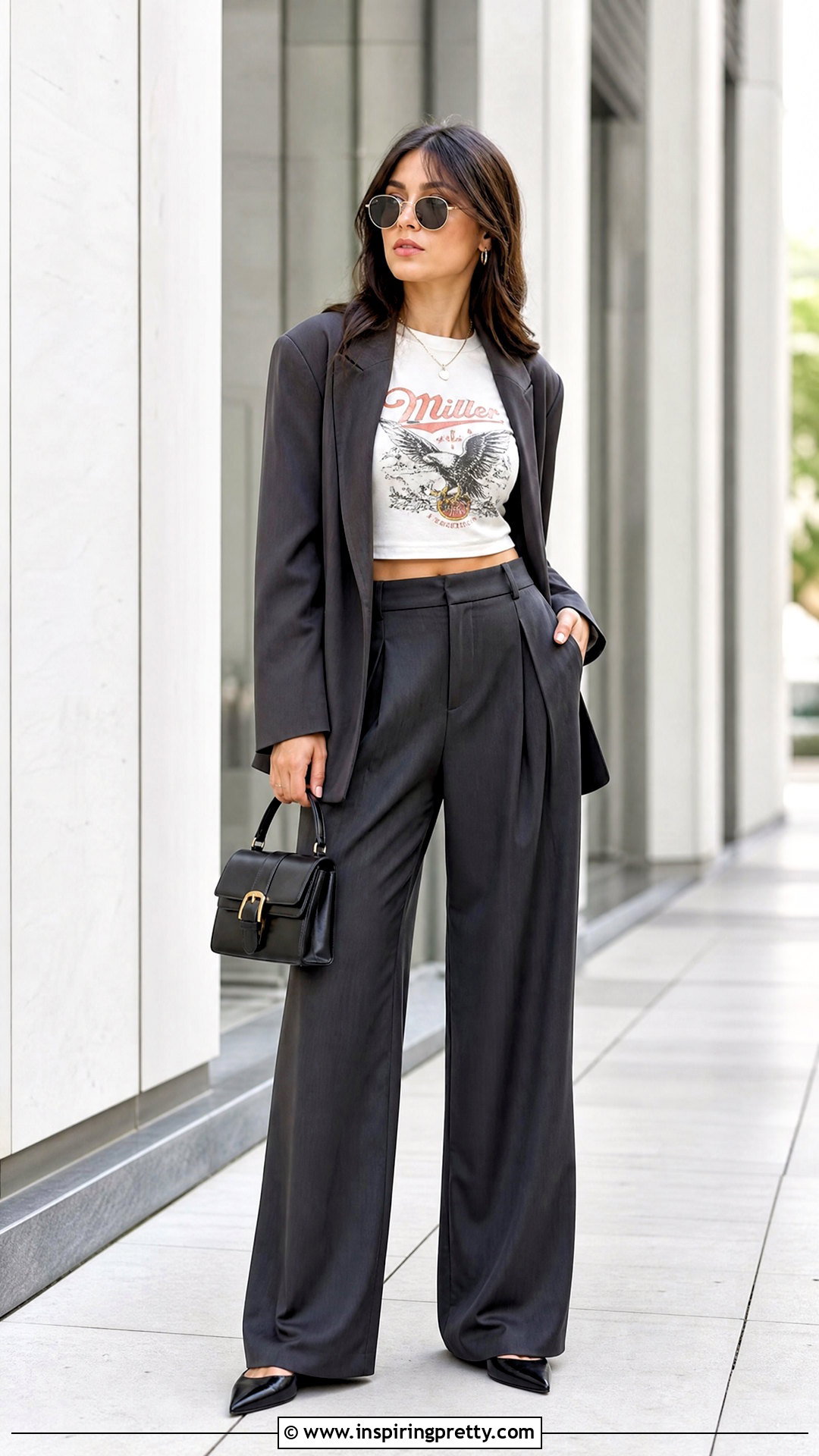 Miller Crop Top With Tailored Trousers - 20 miller crop top outfit ideas