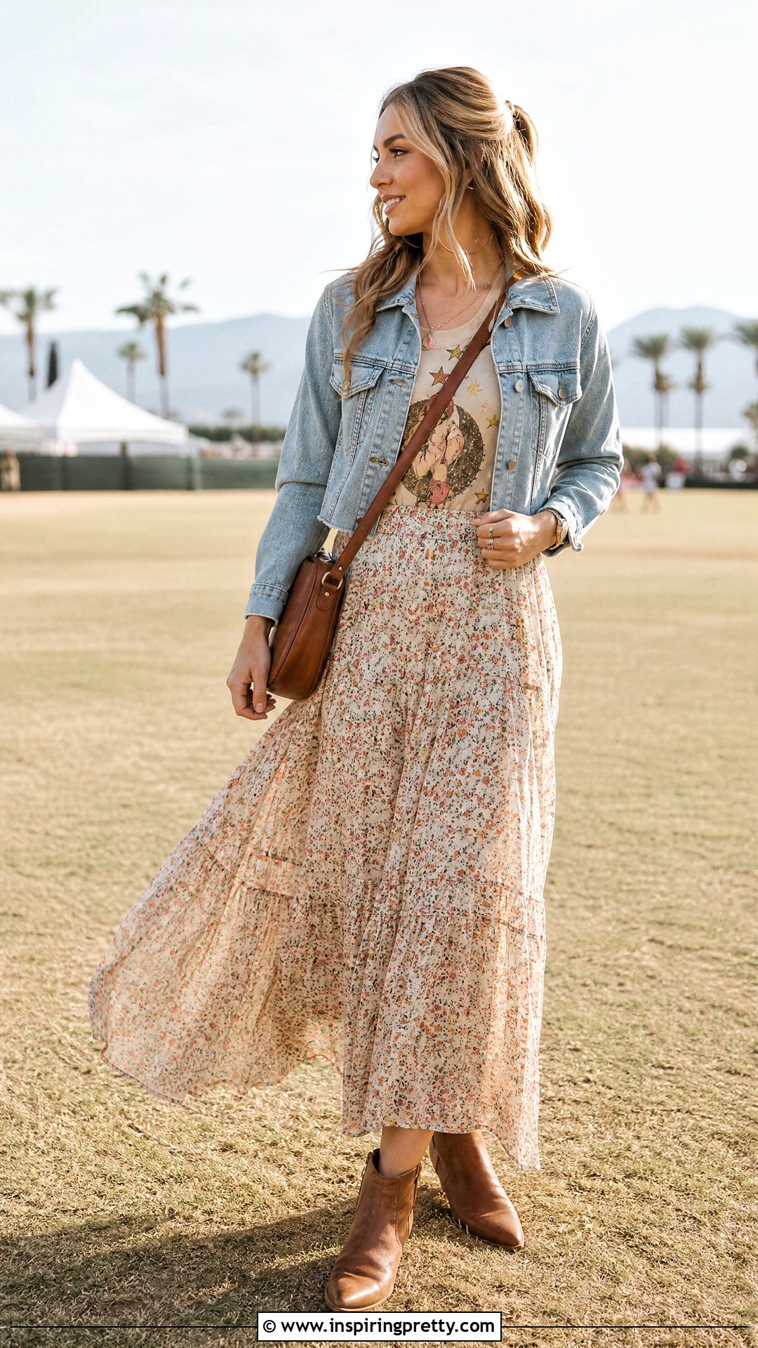 Miller High Life Tank Top With Floral Maxi Skirt - 20 Miller High Life Tank Top outfit ideas