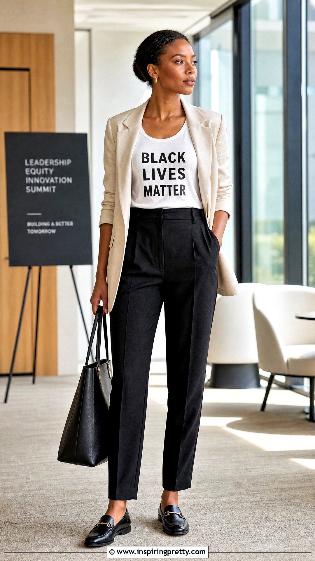 Minimalist Black Lives Matter Tank With Blazer And Trousers - 20 black lives matter tank tops