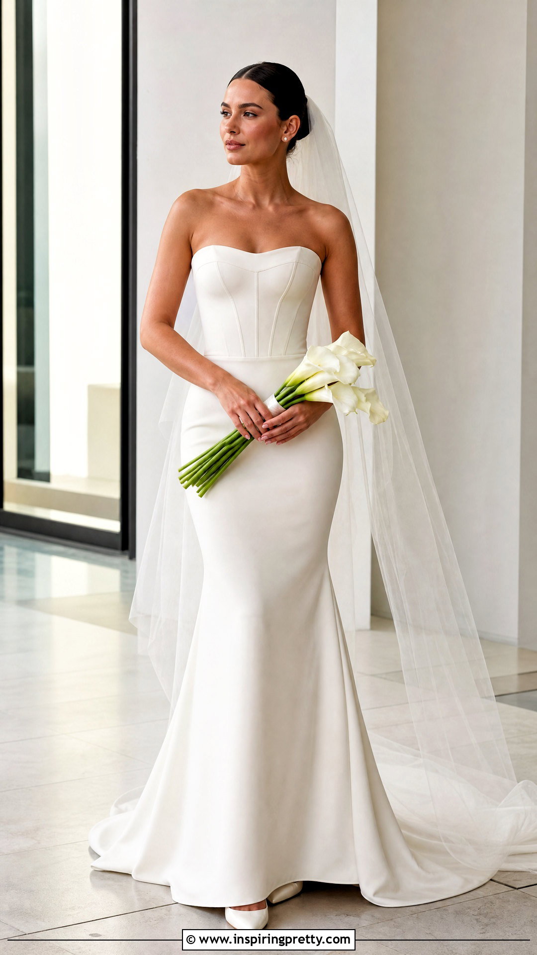 Minimalist Corset Top Mermaid Wedding Dress - 20 corset top mermaid wedding dress outfit ideas