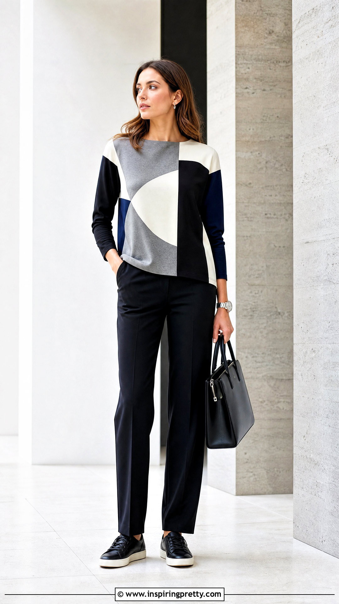 Minimalist Patchwork Top Outfit - 50 patchwork top outfit ideas