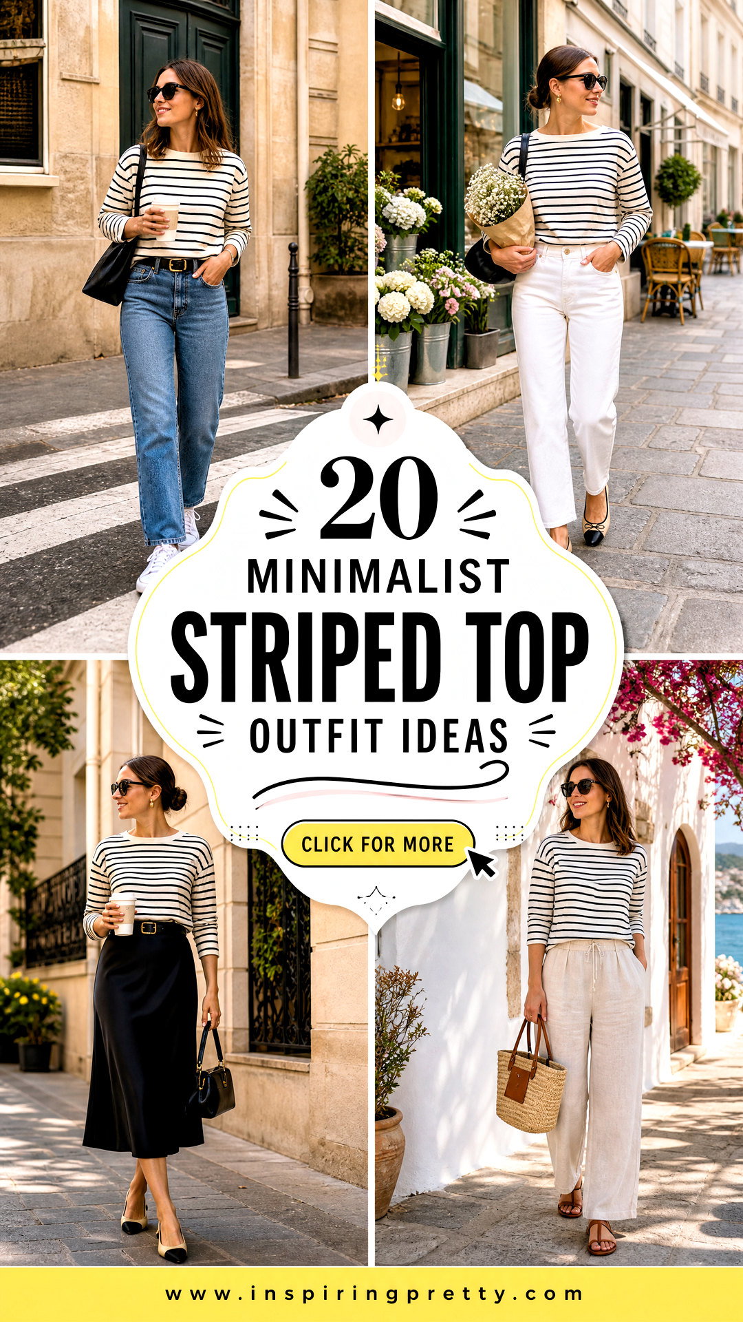 20 Minimalist Striped Top Outfit Ideas for Polished Style - 20 Minimalist Striped Top Outfit Ideas for Polished Style