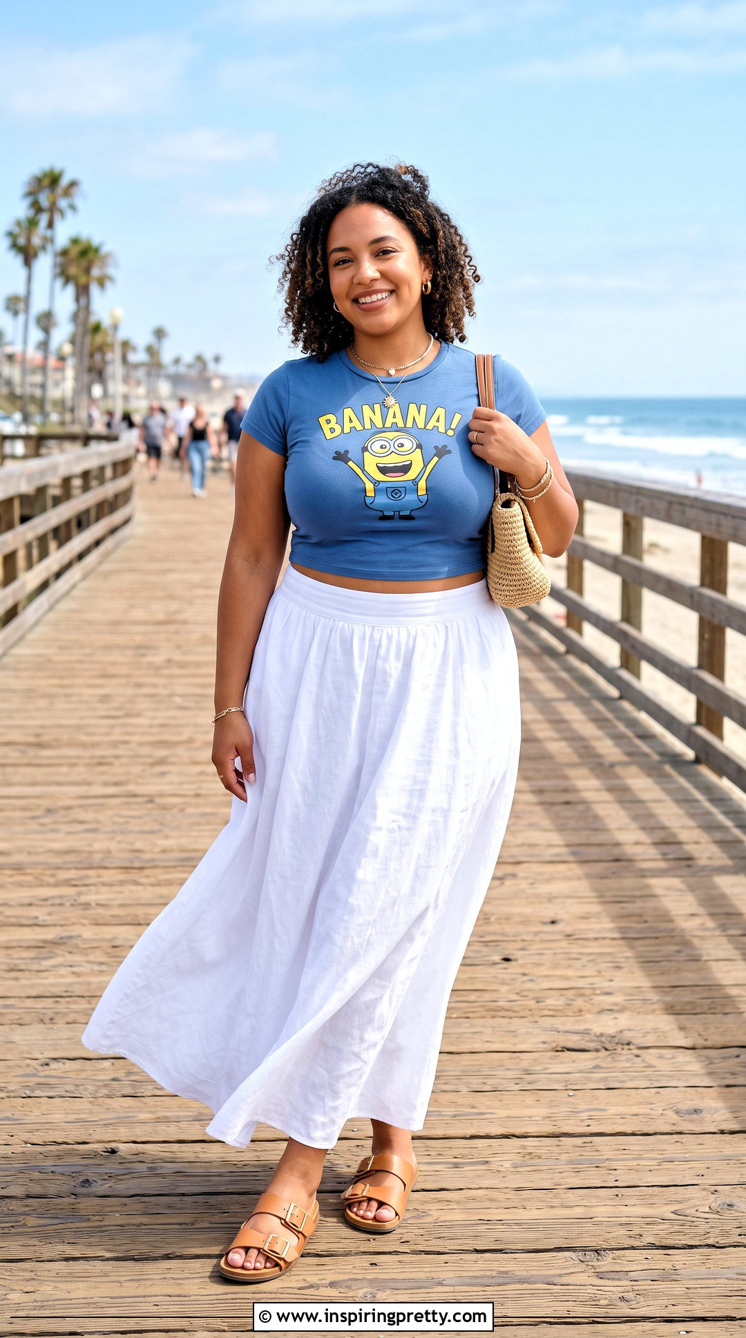 Minion Crop Top With Maxi Skirt - 20 Minion Crop Top outfit ideas
