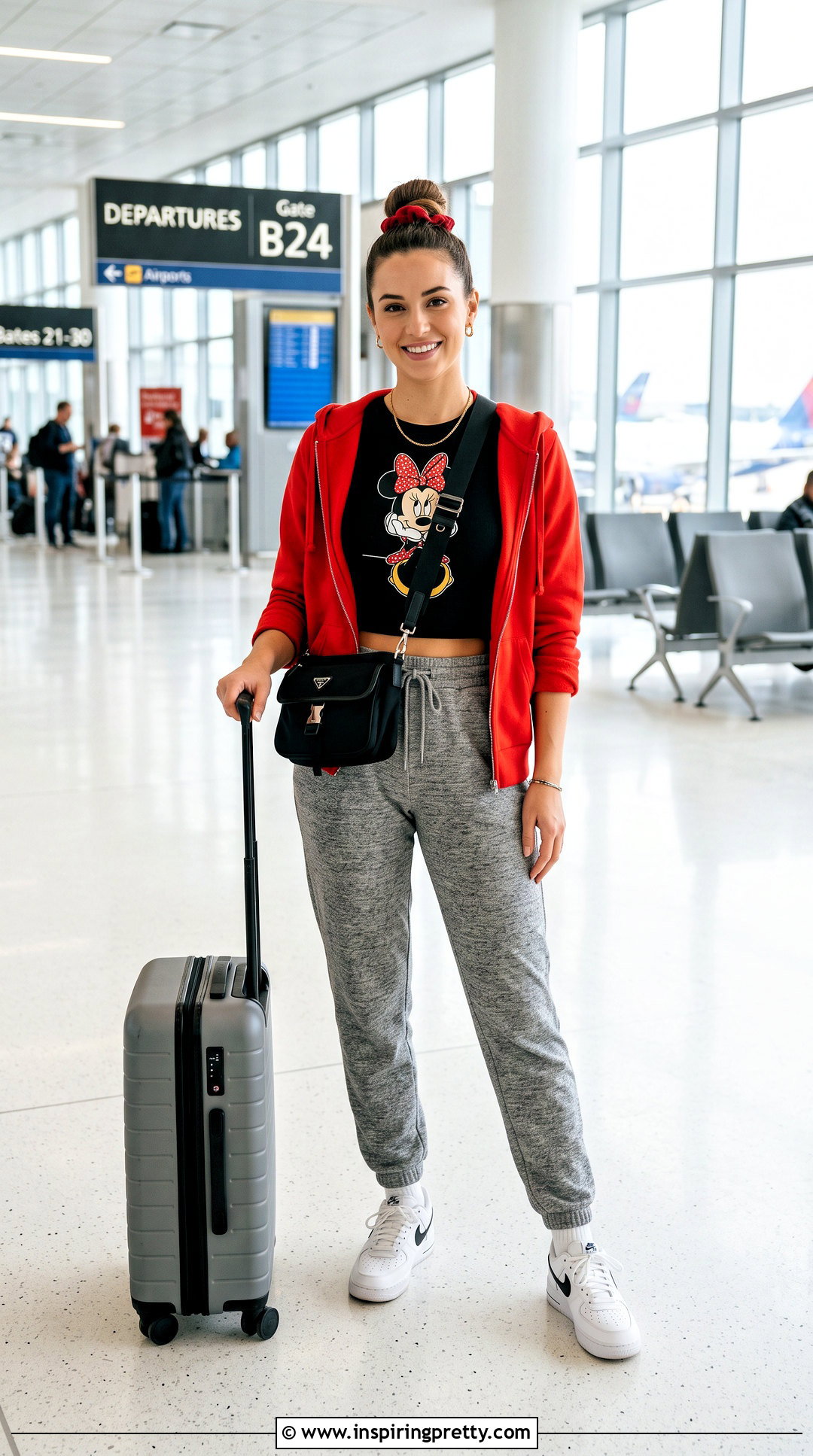 Minnie Mouse Crop Top With Joggers - 25 Minnie Mouse Crop Top outfit ideas