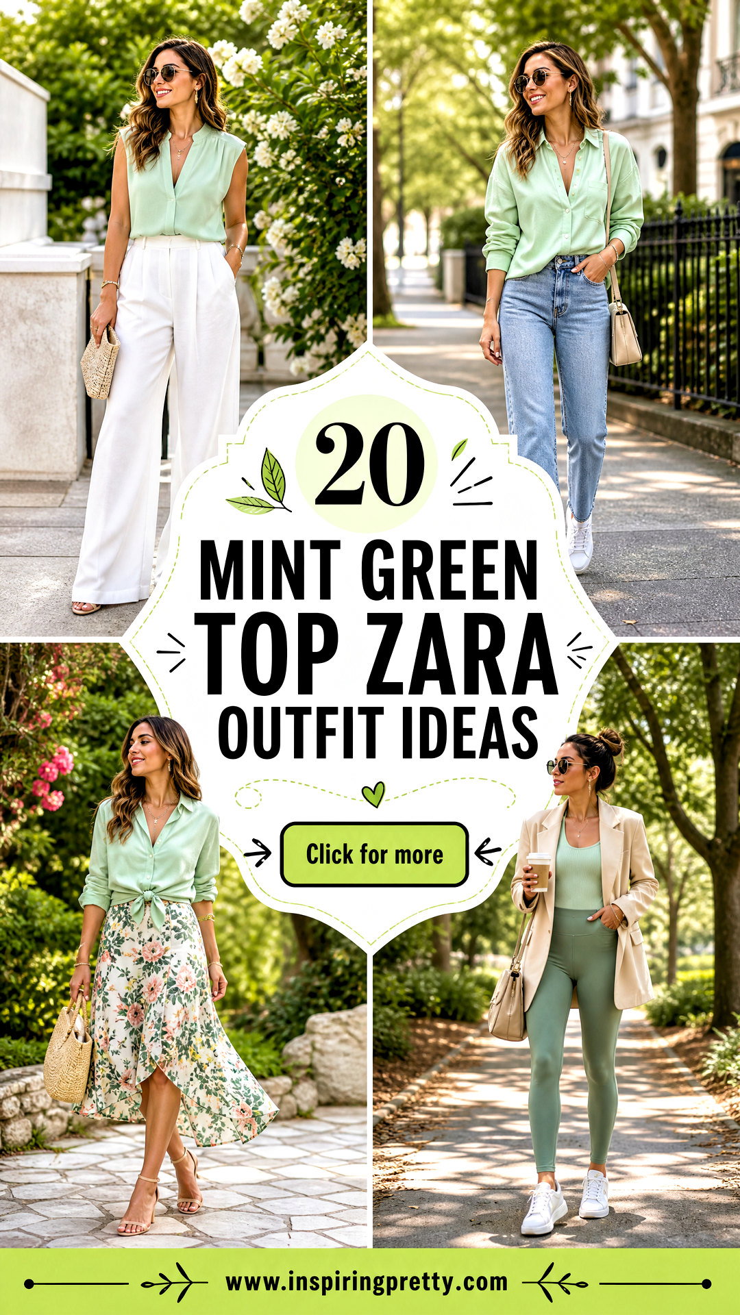 20 Mint Green Top Zara Outfit Ideas for Fresh Spring Style - 20 Mint Green Top Zara Outfit Ideas for Fresh Spring Style