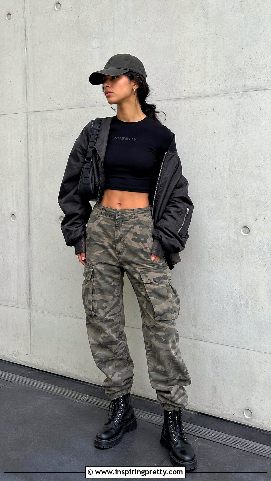 Misbhv Crop Top With Camo Pants - 20 Misbhv Crop Top outfit ideas