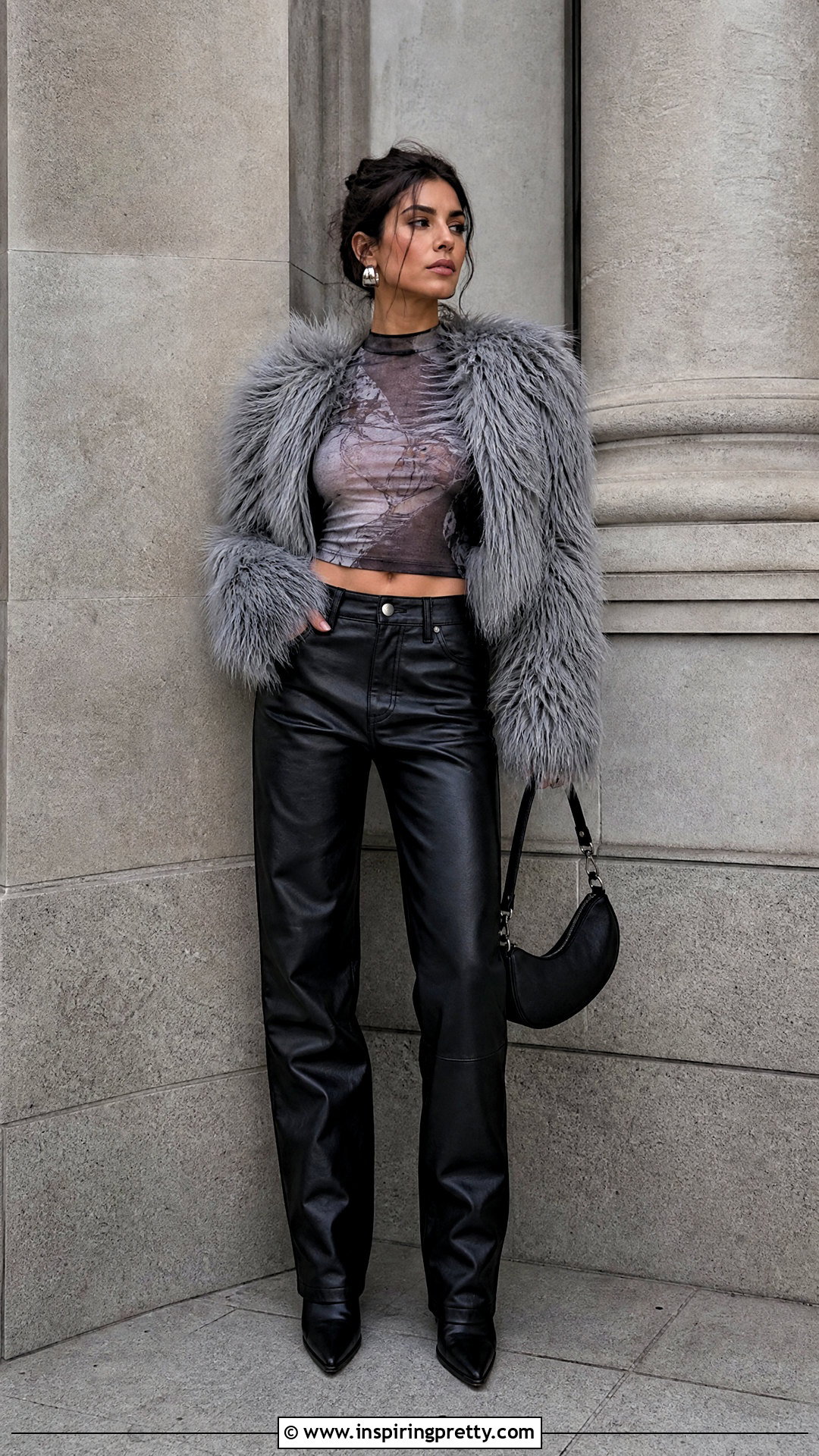 Misbhv Crop Top With Leather Pants And Boots - 20 Misbhv Crop Top outfit ideas