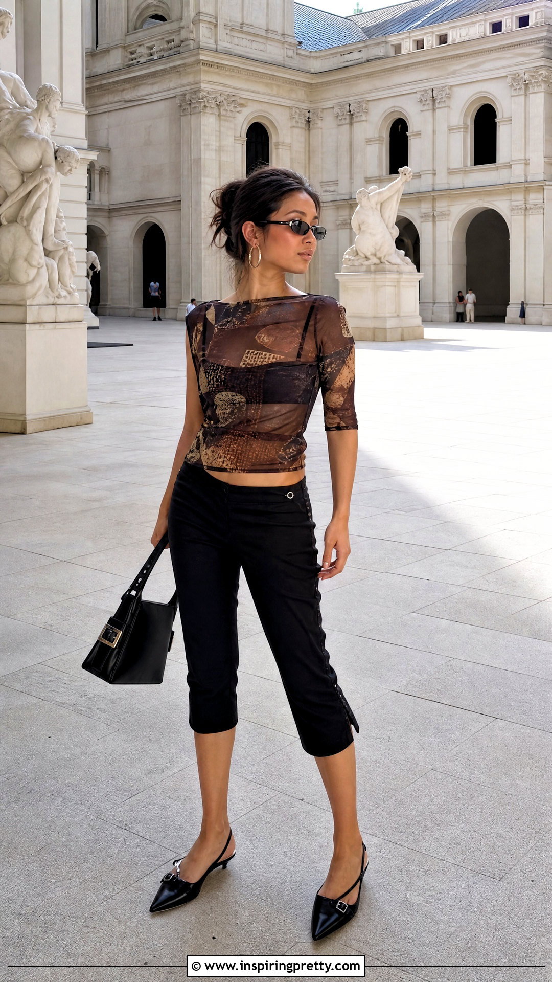 Miss Sixty Mesh Top With Capri Pants - 25 miss sixty mesh top outfit ideas