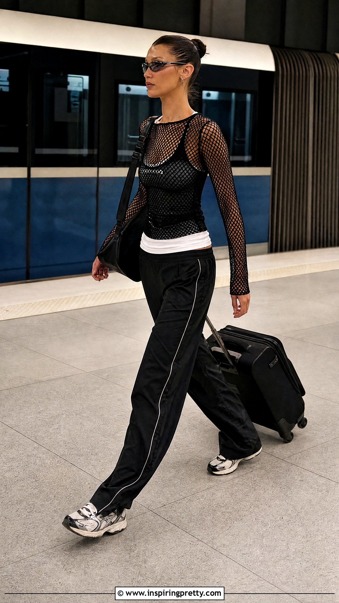 Miss Sixty Mesh Top With Track Pants - 25 miss sixty mesh top outfit ideas