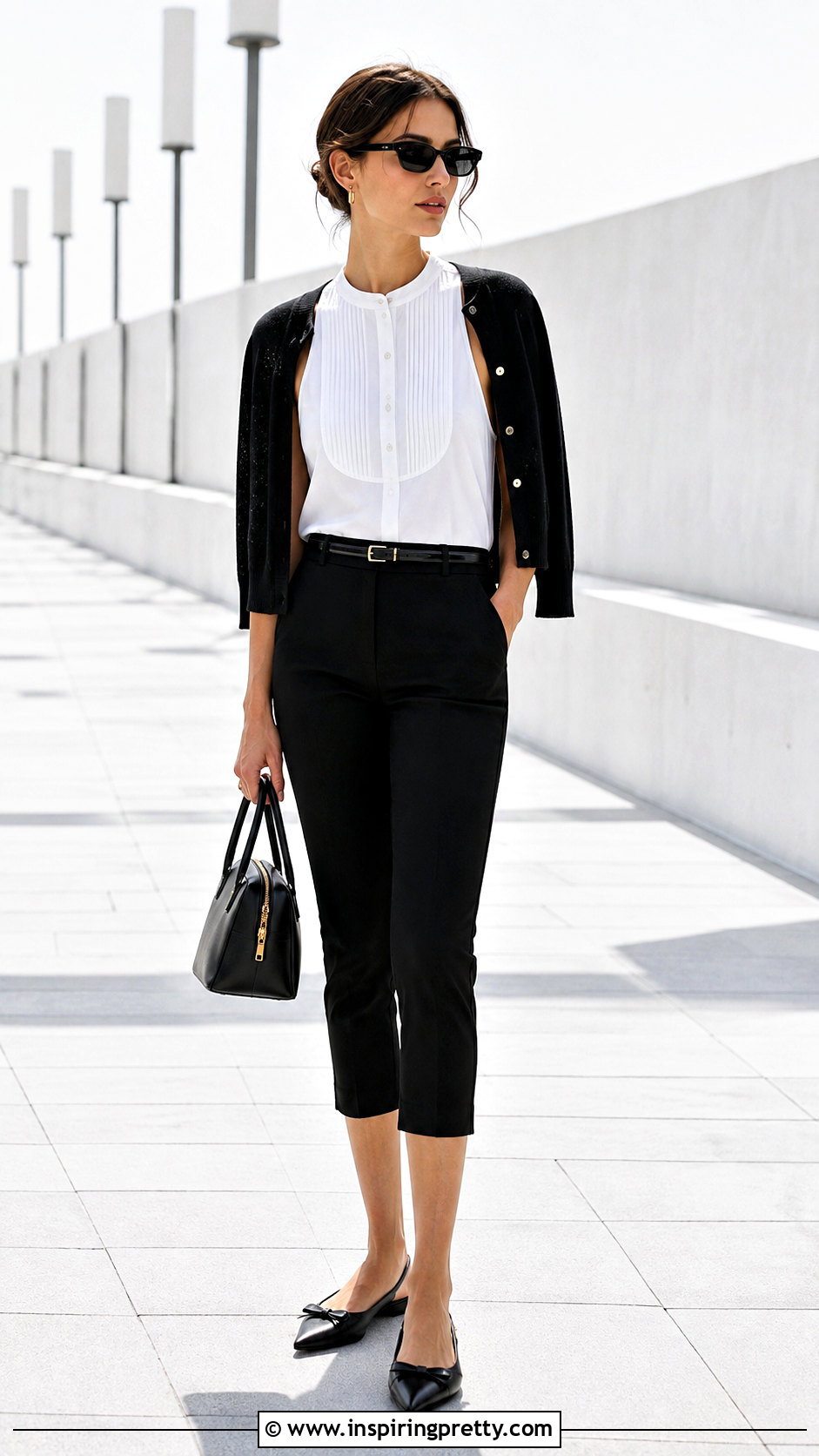 Miu Miu Sleeveless Blouse With Capri Pants - 50 miu miu top outfit ideas