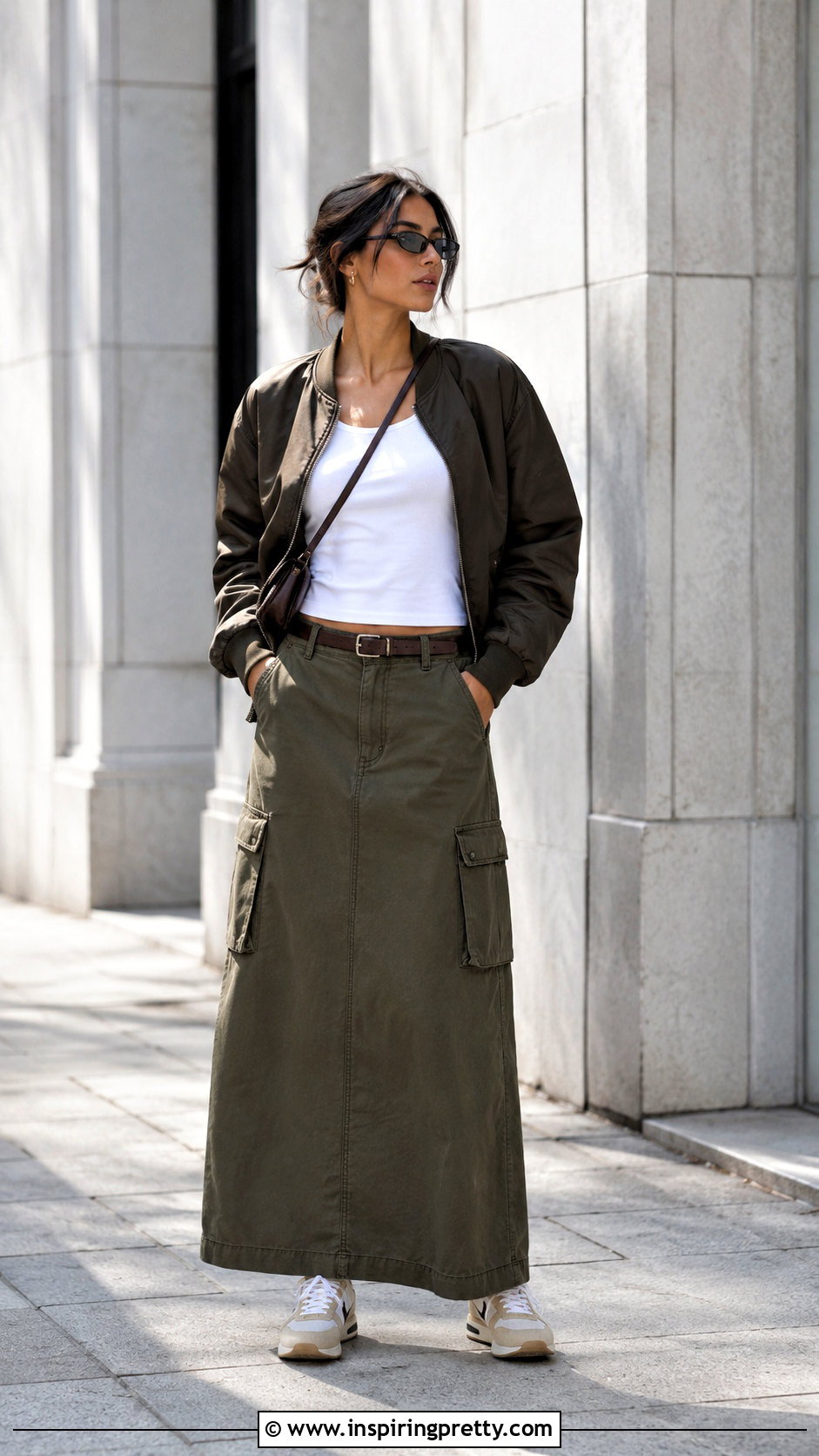 Miu Miu Tank Top With Cargo Maxi Skirt - 50 miu miu tank top outfit ideas