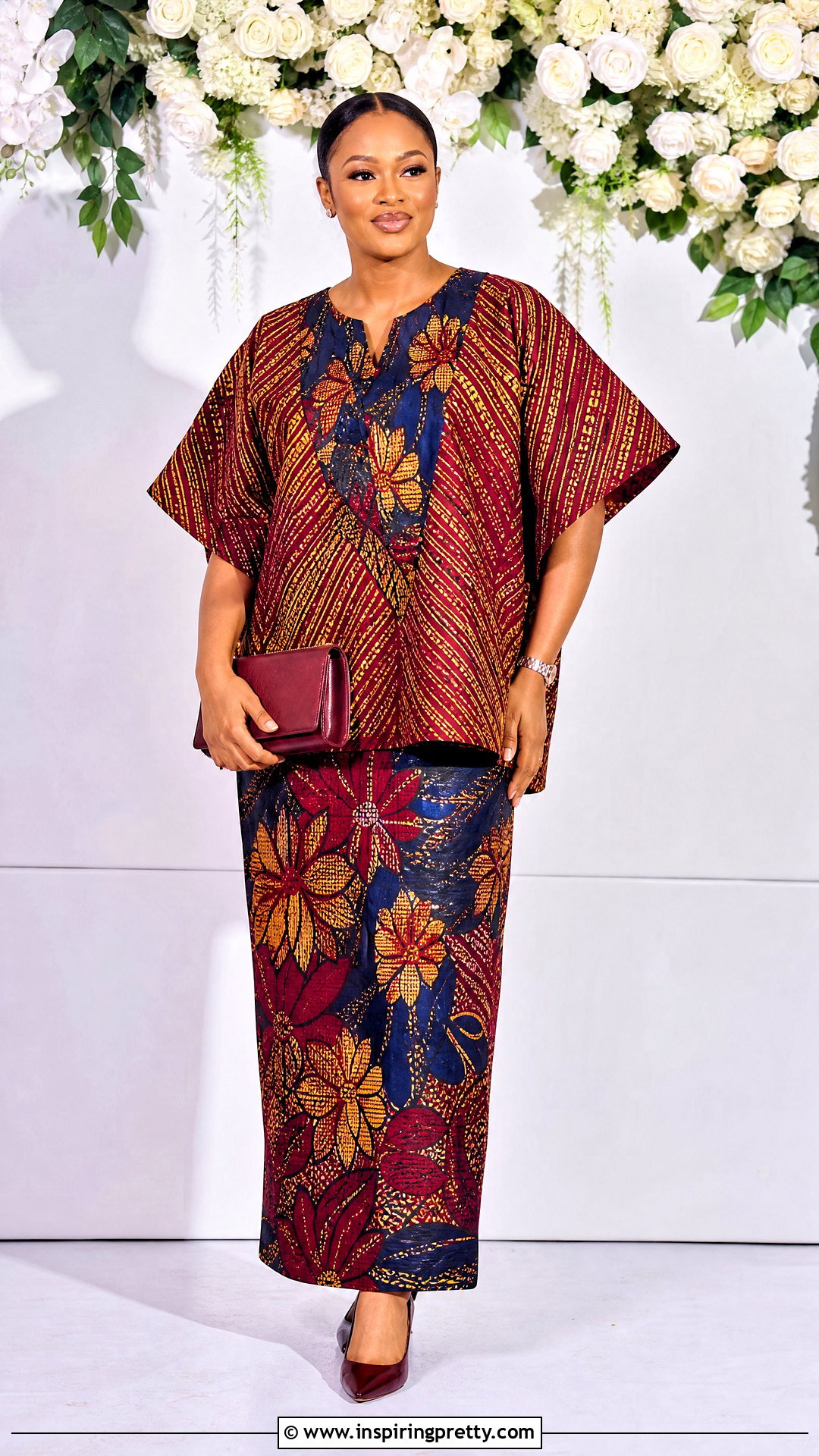 Mixed Print Bubu Top And Skirt Outfit - 50 bubu top and skirt outfits