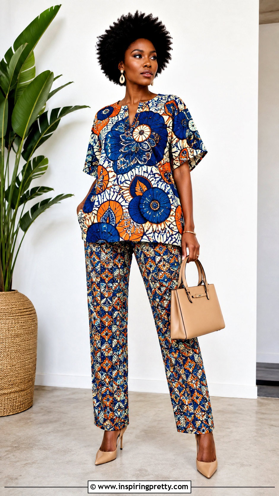 Mixed Print Danshiki Trouser And Top - 25 Danshiki Trouser And Top For Ladies