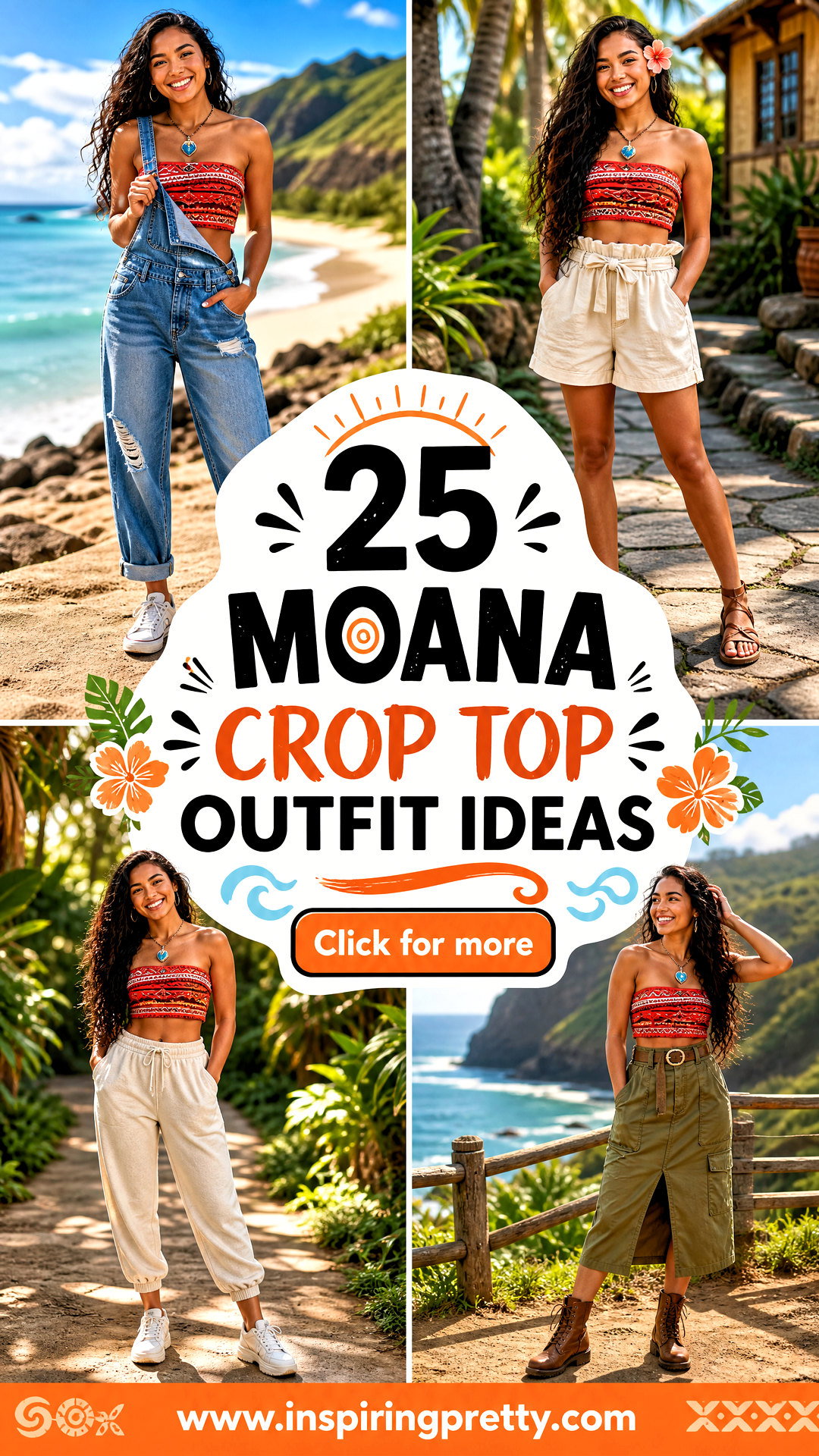 25 Moana Crop Top Outfit Ideas for a Fun Disney-Inspired Look - 25 Moana Crop Top Outfit Ideas for a Fun Disney-Inspired Look