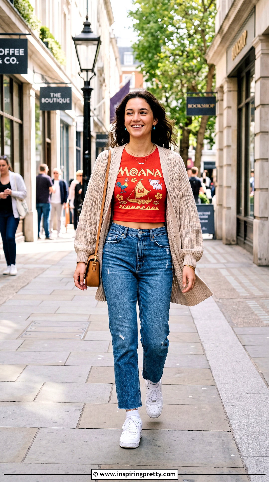 Moana Crop Top With Cardigan And Jeans - 25 moana crop top outfit ideas