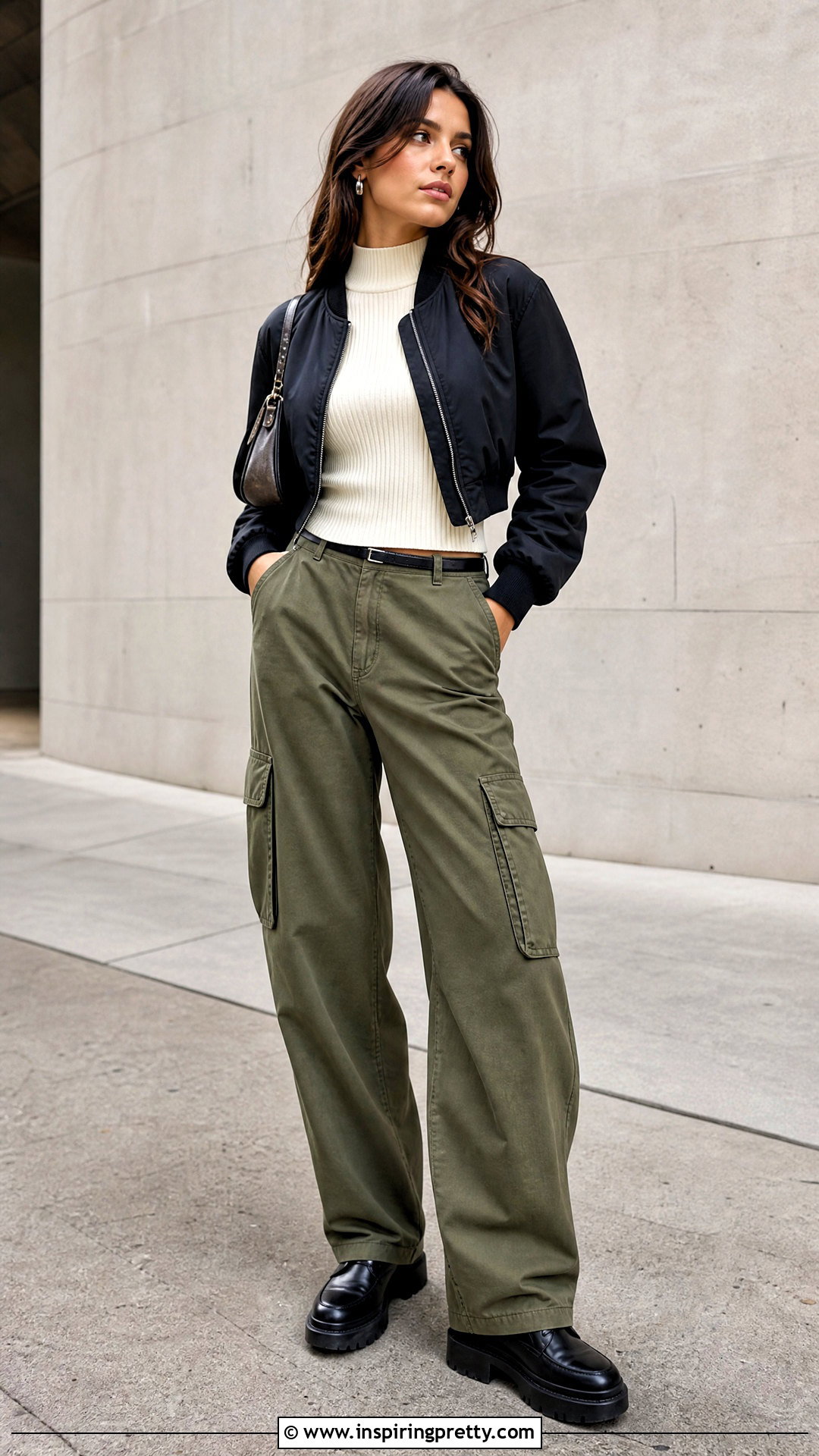Mock Neck Top Casual Outfit - 50 casual tops for women