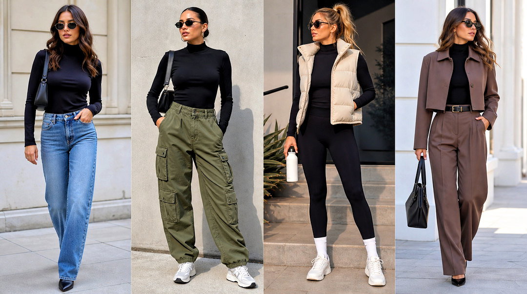 25 Mock Turtleneck Top Outfit Ideas for Sleek Layered Looks