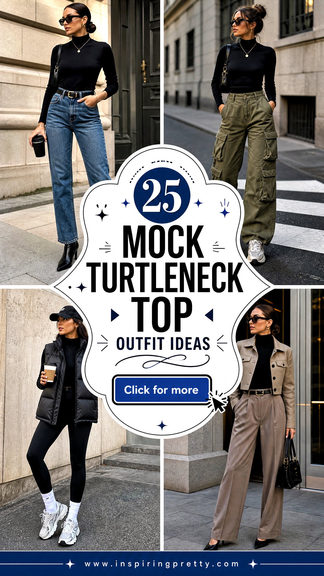 25 Mock Turtleneck Top Outfit Ideas for Sleek Layered Looks - 25 Mock Turtleneck Top Outfit Ideas for Sleek Layered Looks