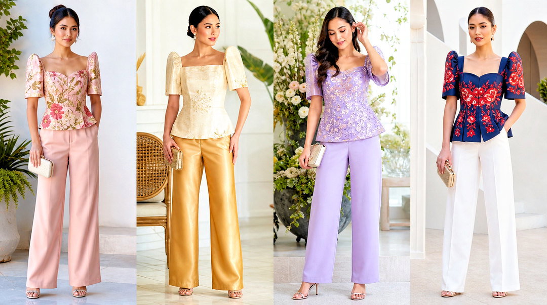 50 Modern Filipiniana Top and Pants: A Chic Heritage Guide