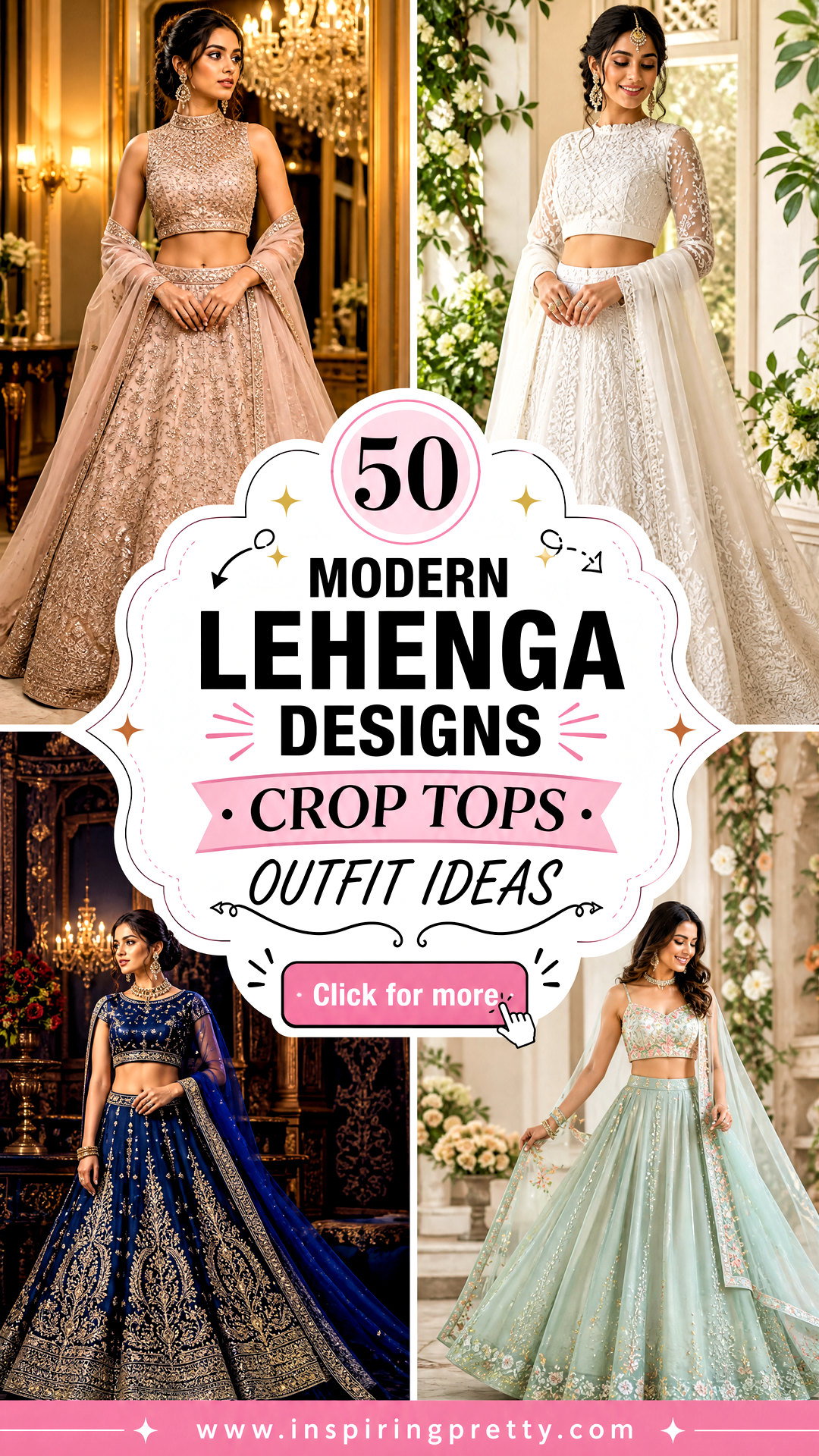 50 Modern Lehenga Designs Crop Tops Outfit Ideas to Try - 50 Modern Lehenga Designs Crop Tops Outfit Ideas to Try