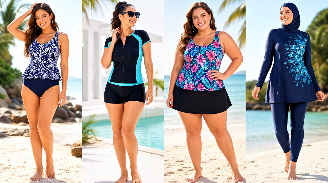 20 Modest Bathing Suit Tops Outfit Ideas for Chic Beach Style