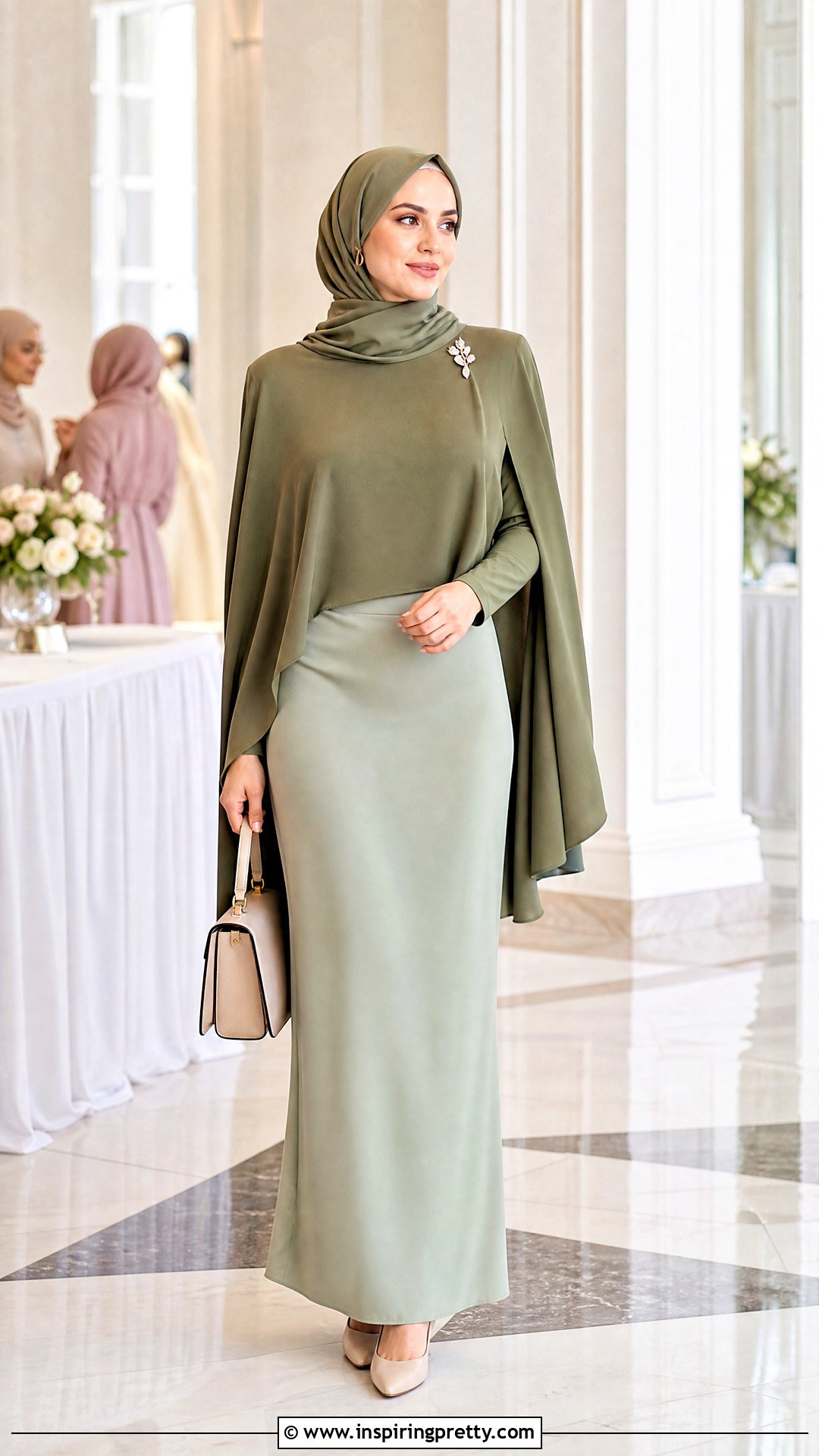 Modest Cape Top With Maxi Skirt - 50 Cape Top outfit ideas
