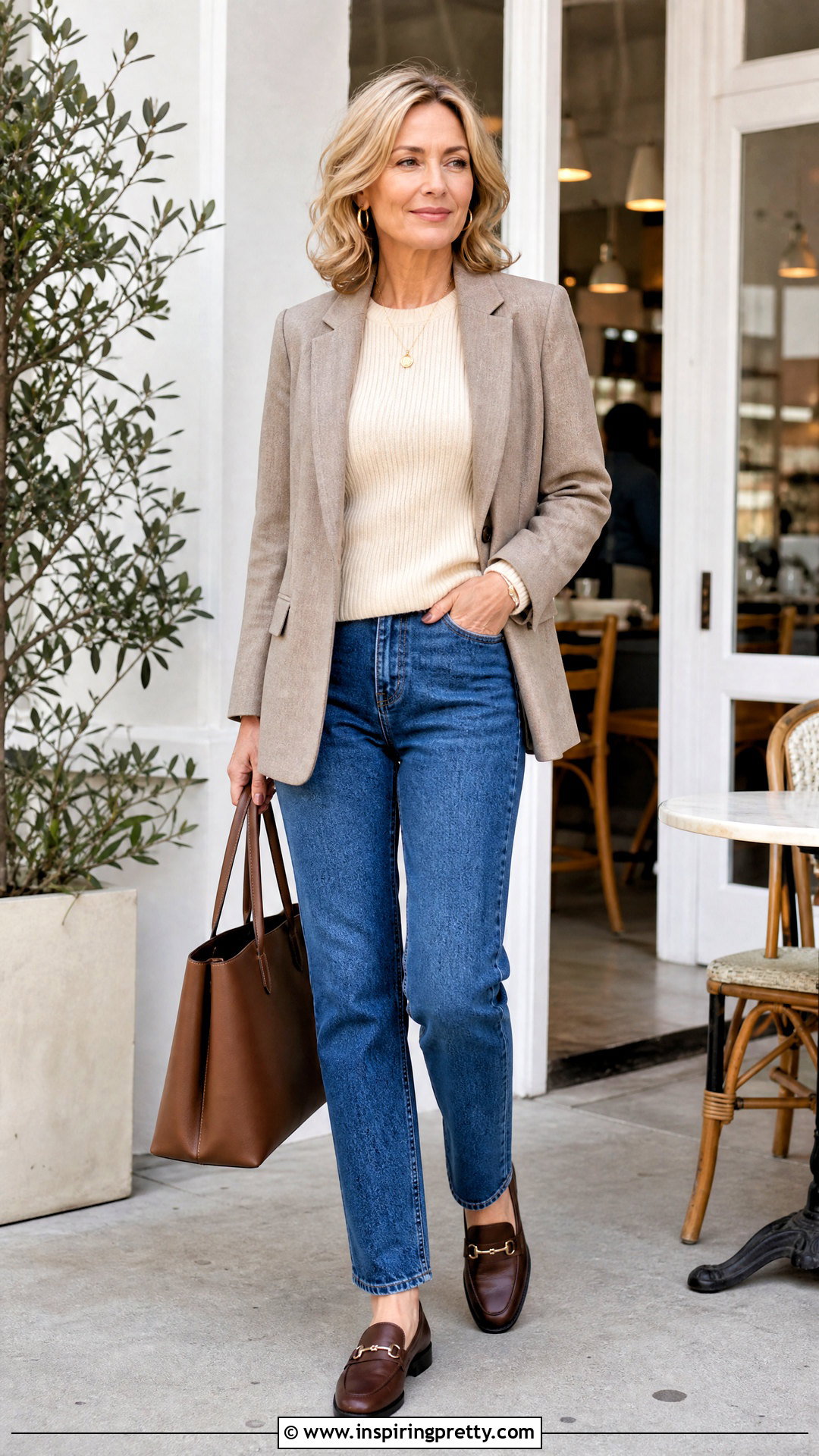 Modest Crop Top And High Rise Jeans - 50 Crop Top And Jeans Outfit ideas
