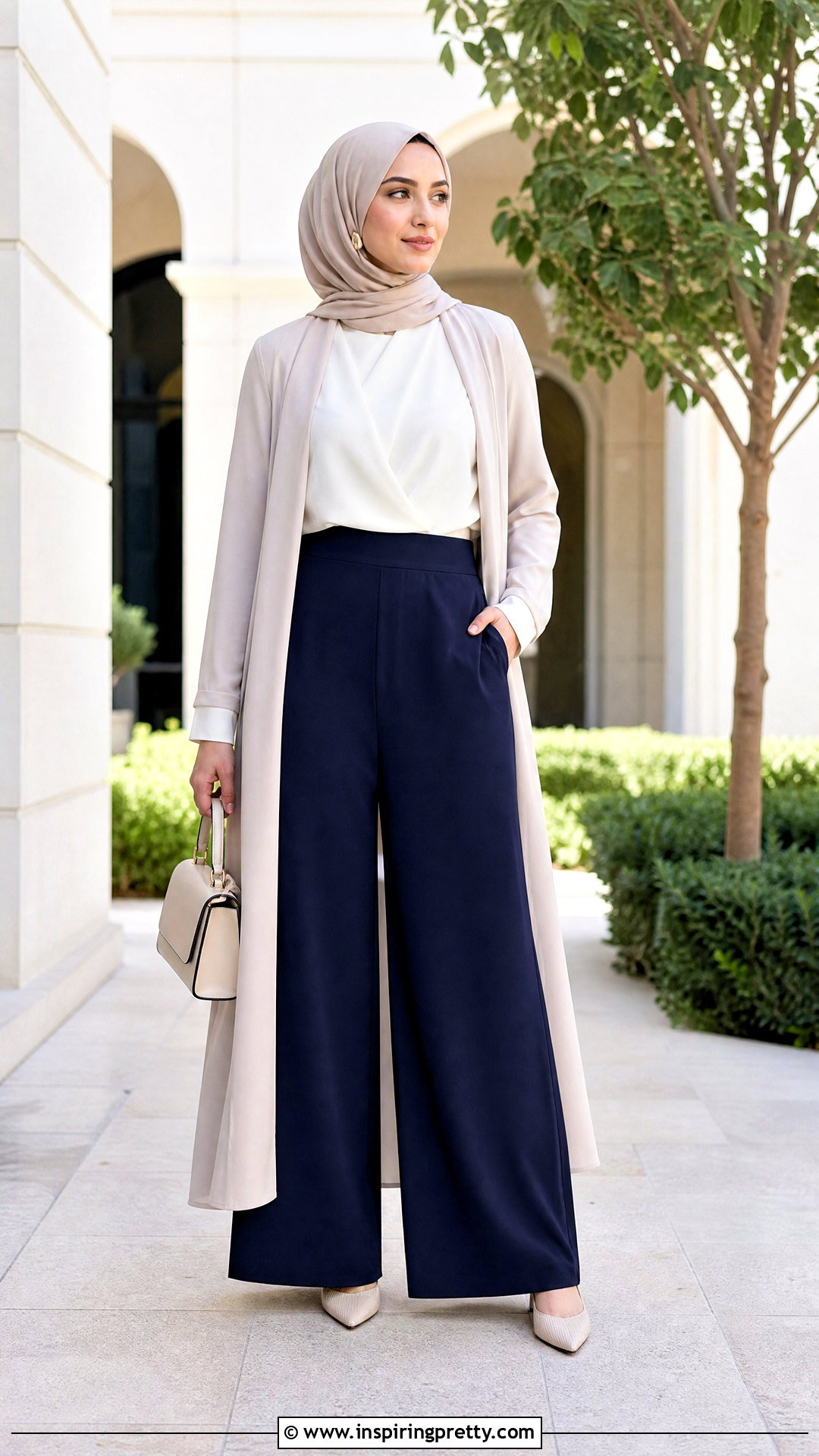 Modest Crop Top With High Waisted Palazzo Pants - 50 crop top with plazo outfit ideas