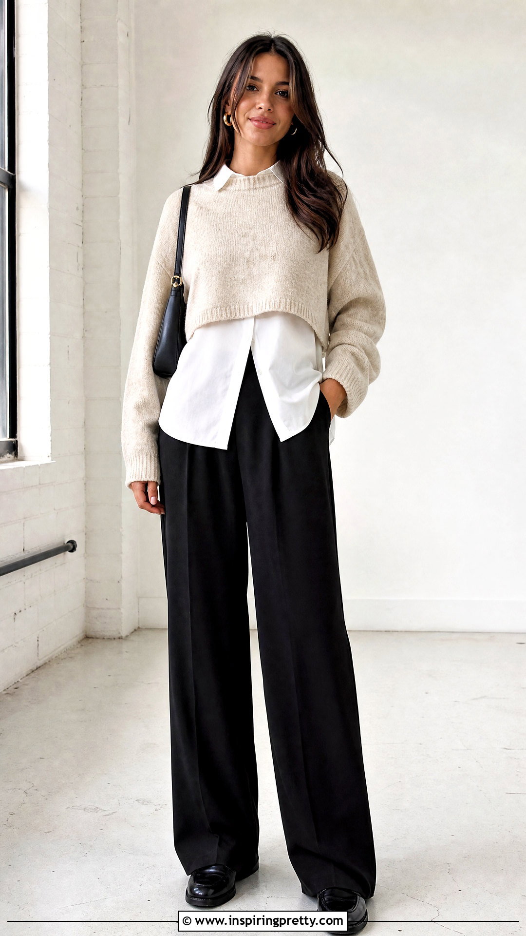 Modest Crop Top With Layered Basics - 50 stylish crop top outfit ideas