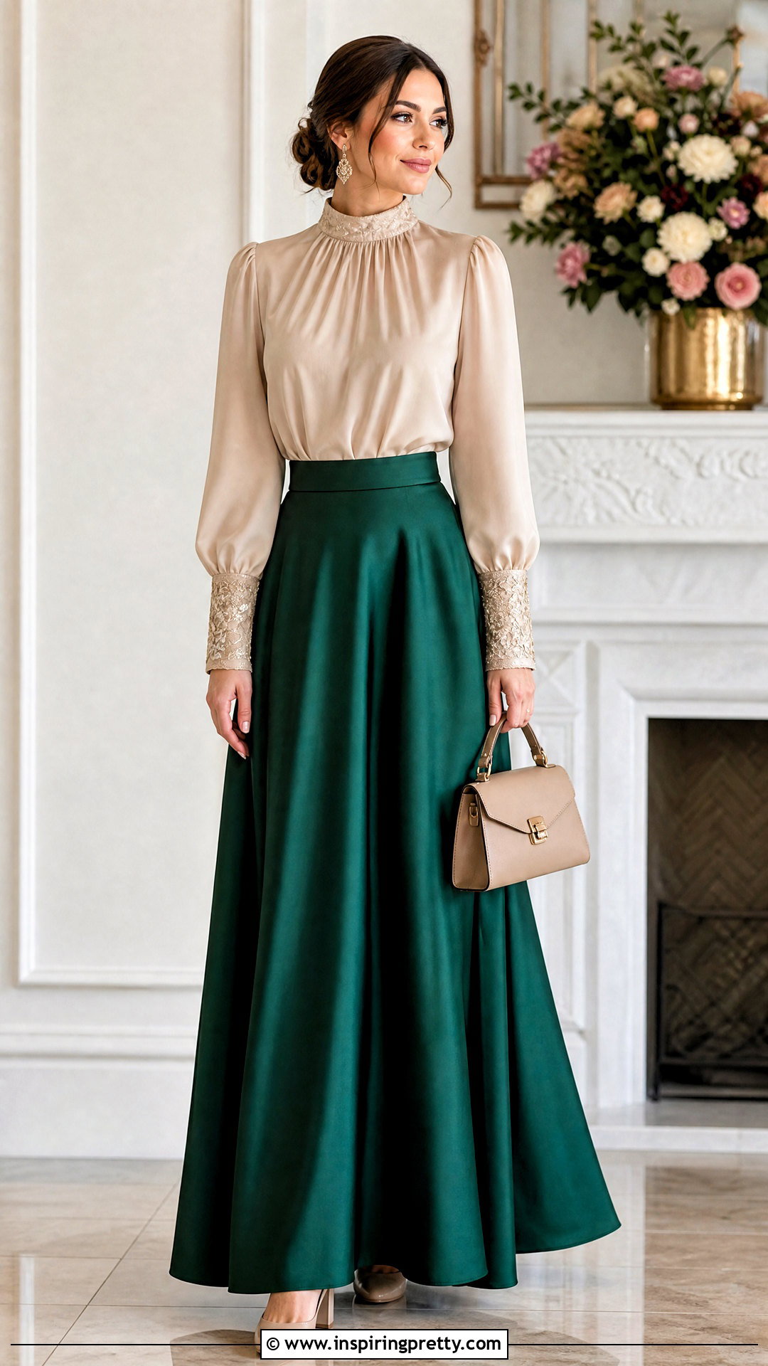 Modest Fancy Top With Maxi Skirt - 50 Fancy Top Designs