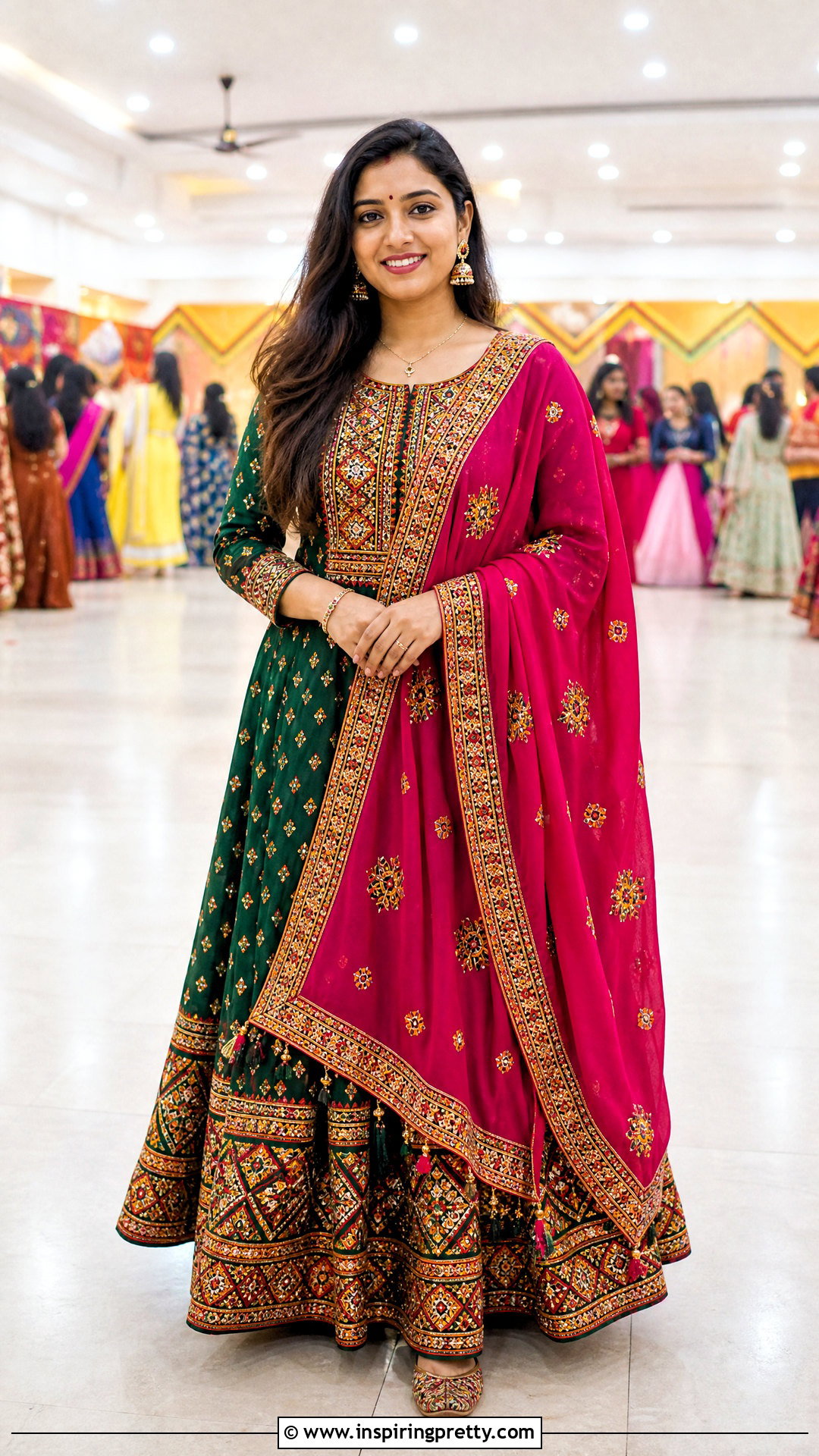 Modest Kediyu With Ankle Length Skirt - 50 Kediyu Top For Navratri outfit ideas