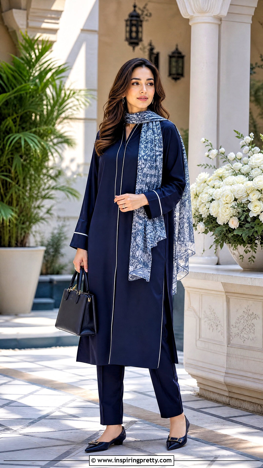 Modest Longline Top And Trouser Set - 50 two pieces trouser and top