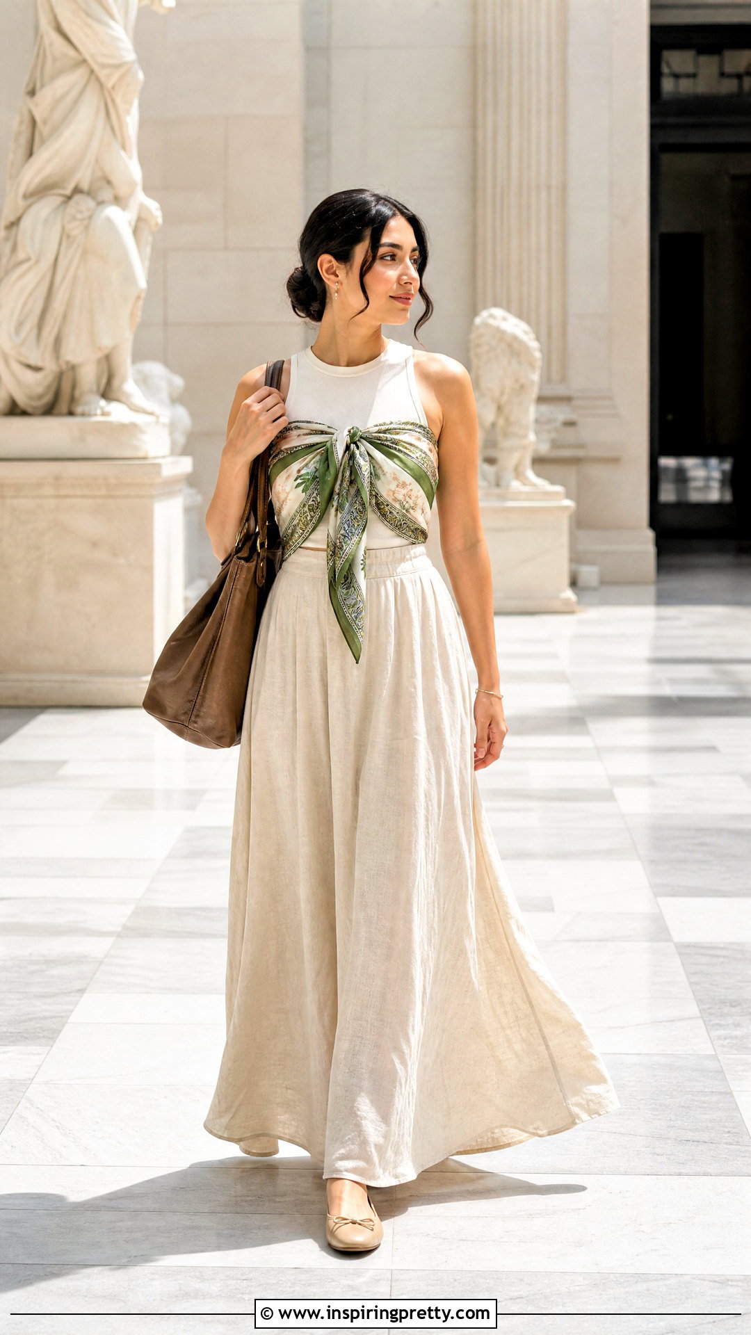 Modest Scarf Top Bra Hack With A Fitted Tank - 25 scarf top bra hack ideas