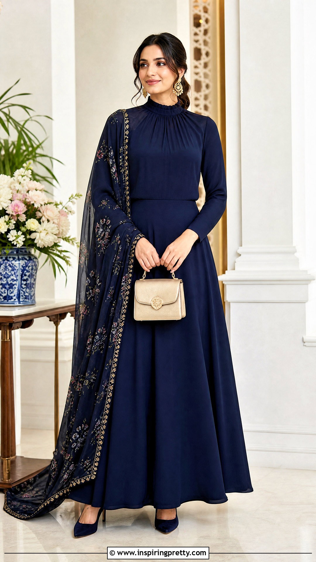 Modest Traditional Skirt And Long Sleeve Top Outfit - 50 traditional skirt and top outfit ideas