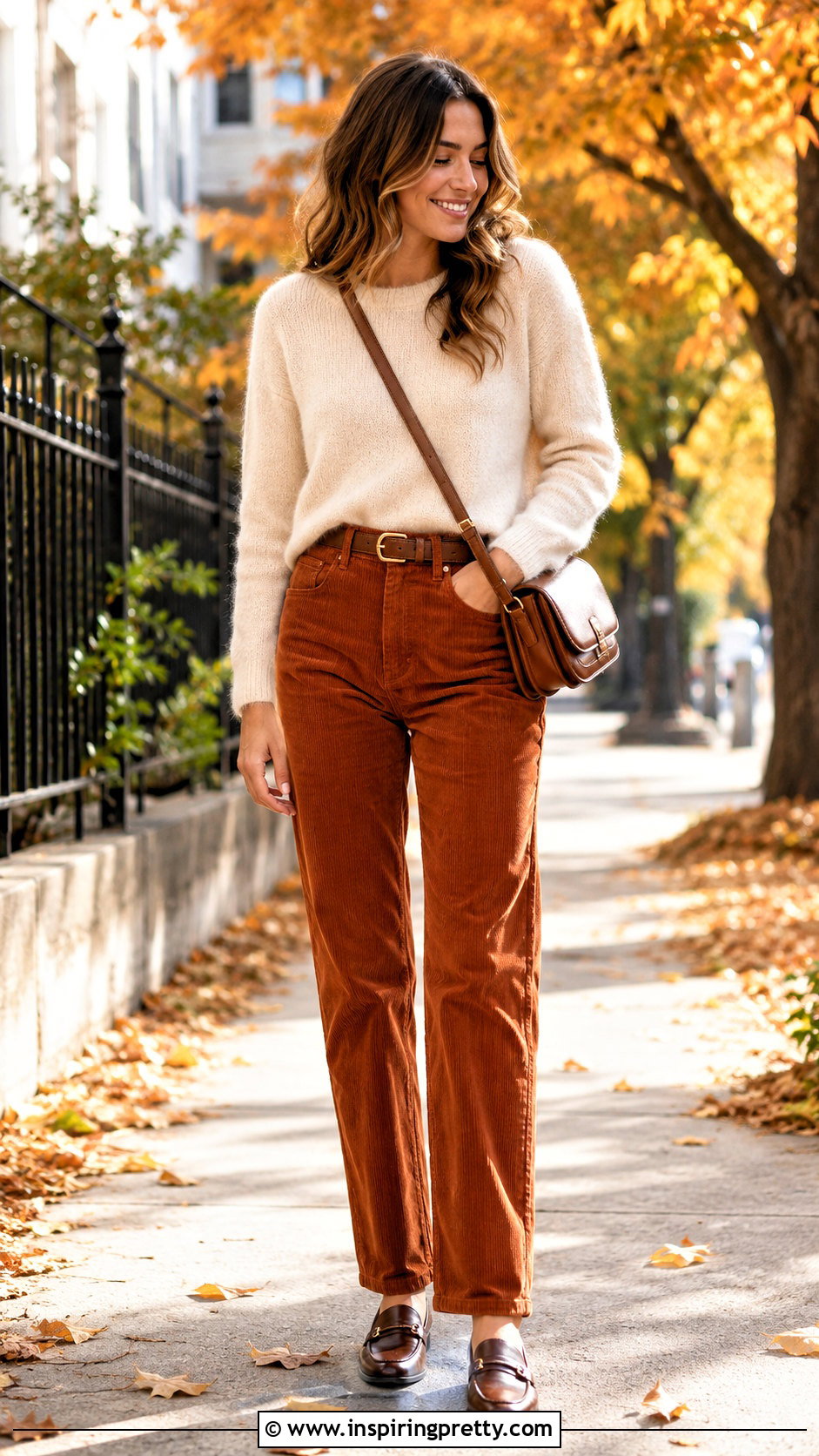 Mohair Top With Corduroy Pants - 50 mohair top outfit ideas