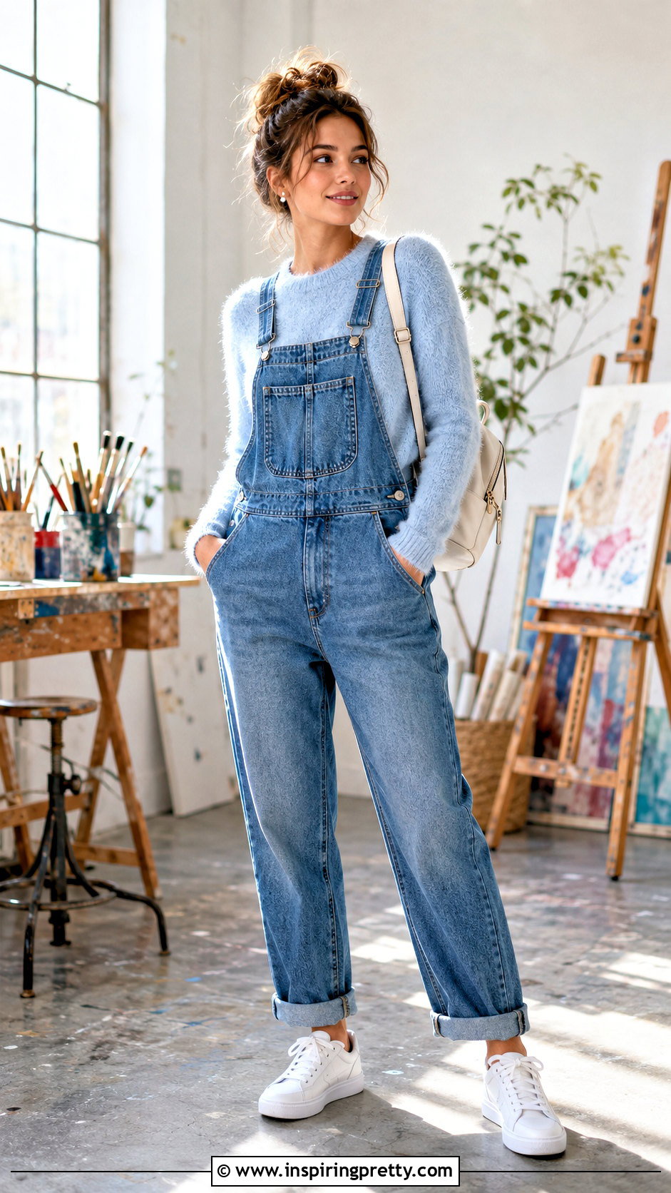 Mohair Top With Overalls - 50 mohair top outfit ideas